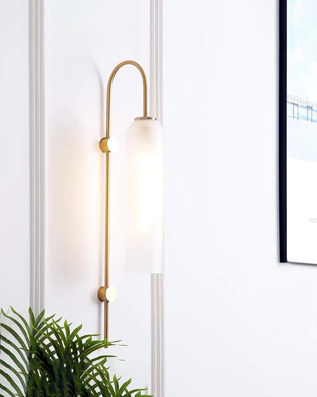 Ithaca Wall Light - White - The Decor Kart