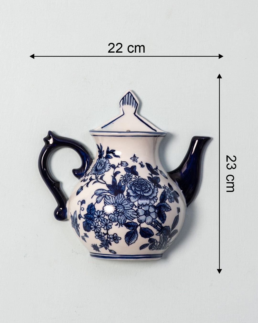 Rendezvous with Blue - Wall Mounted Planter Kettle