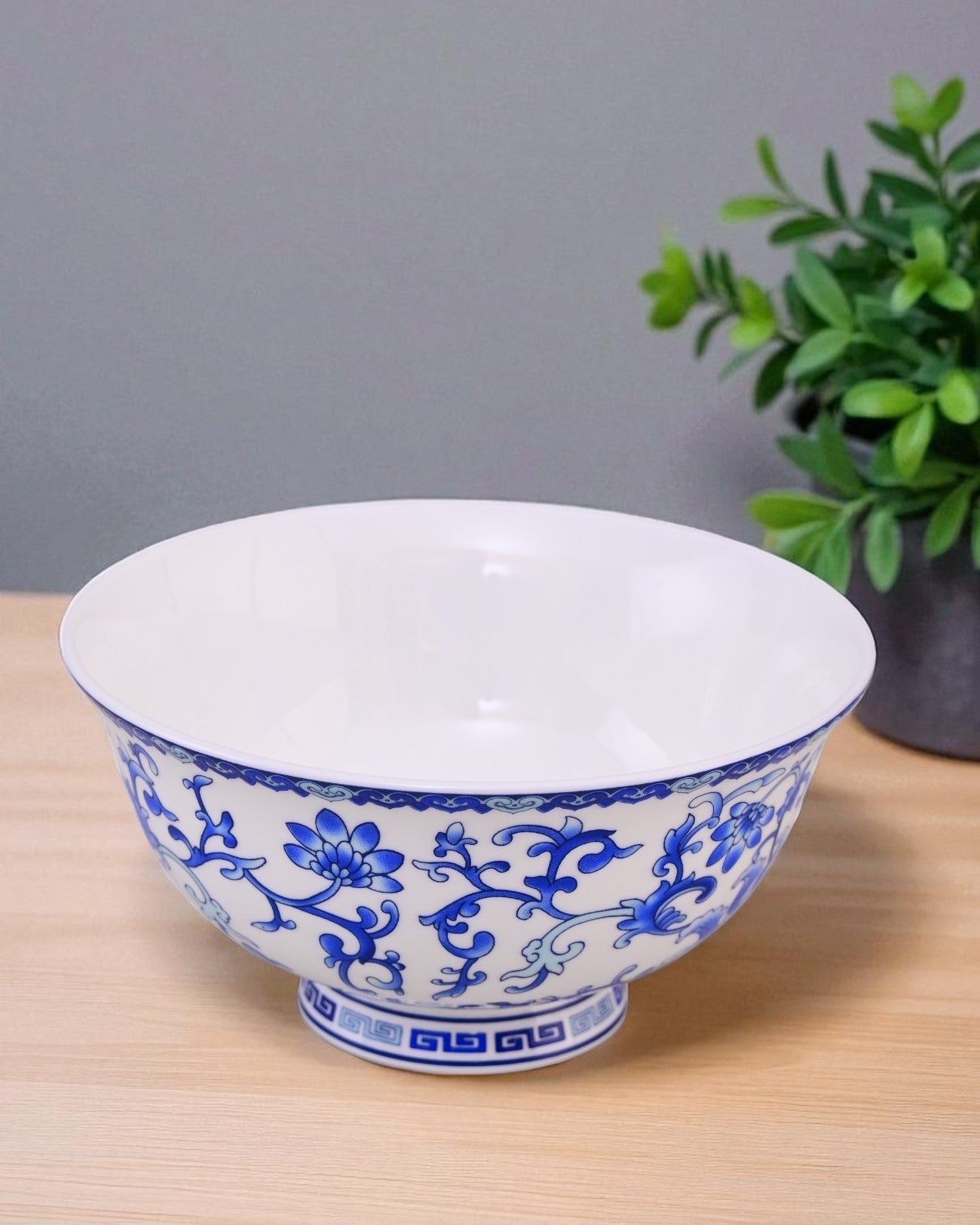 Imperial Blue Vine Ceramic Katori - Set Of 6