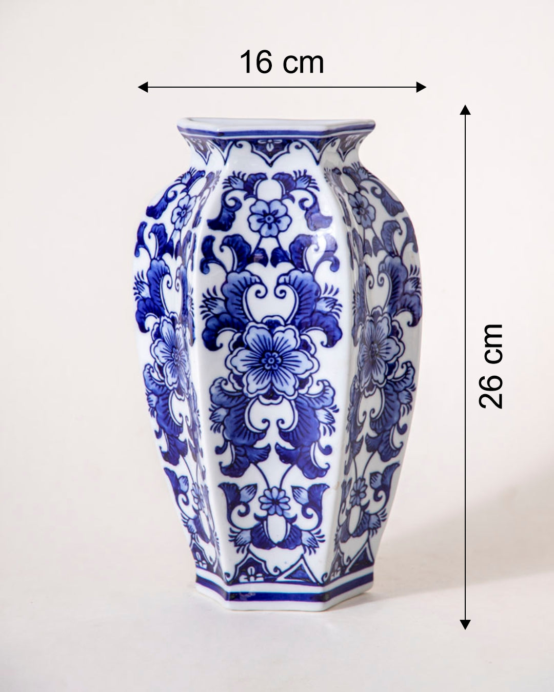Traditional Azure Bloom Wall Vase