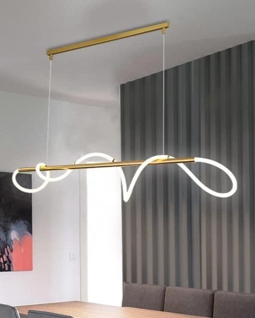 "Luma Wave" Linear LED Chandelier