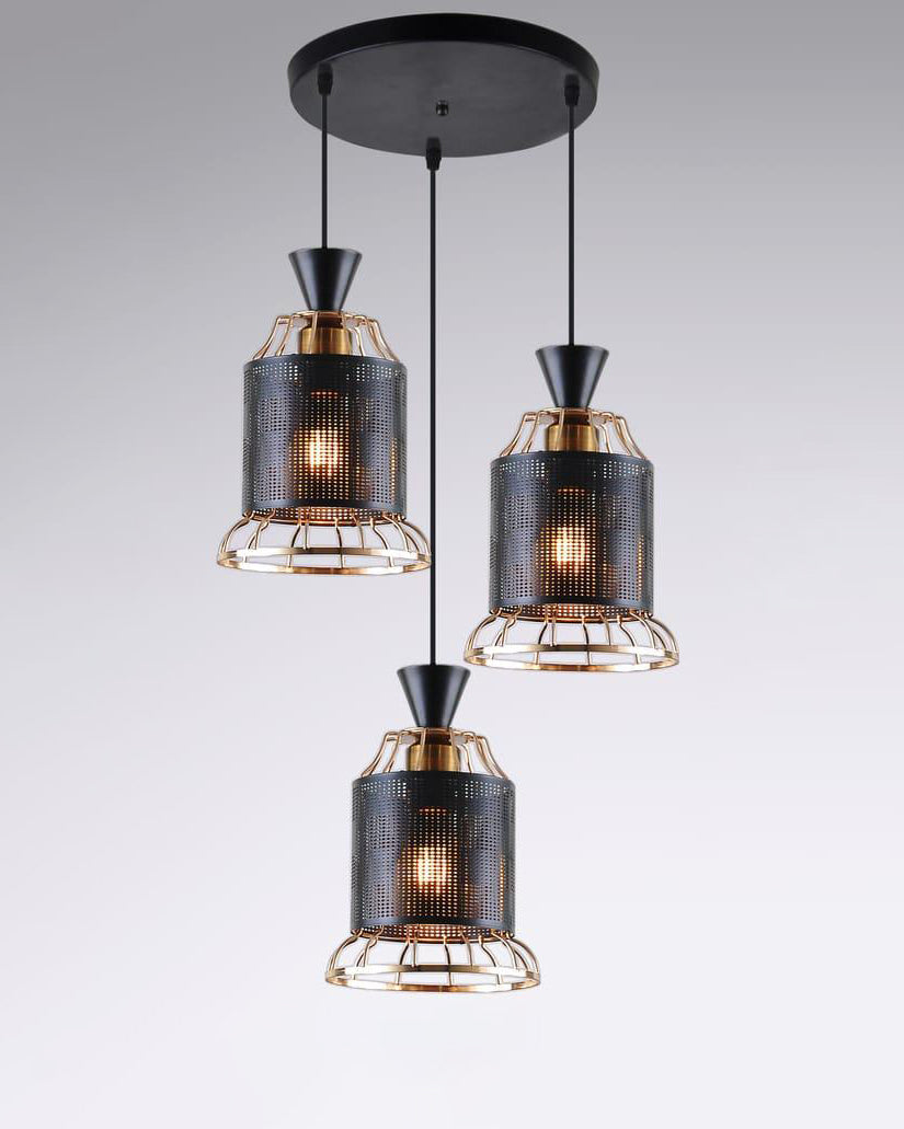 Industrial Luxe Hanging Pendant Light