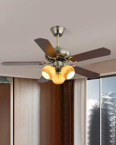 Traditional 5 Blade Ceiling Fan Light