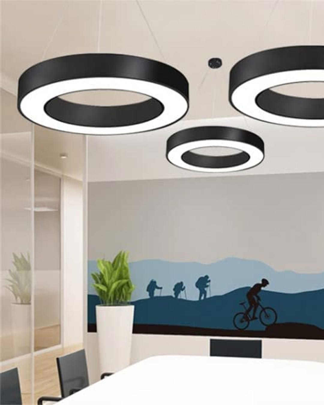 Modern LED Ring Pendant Light