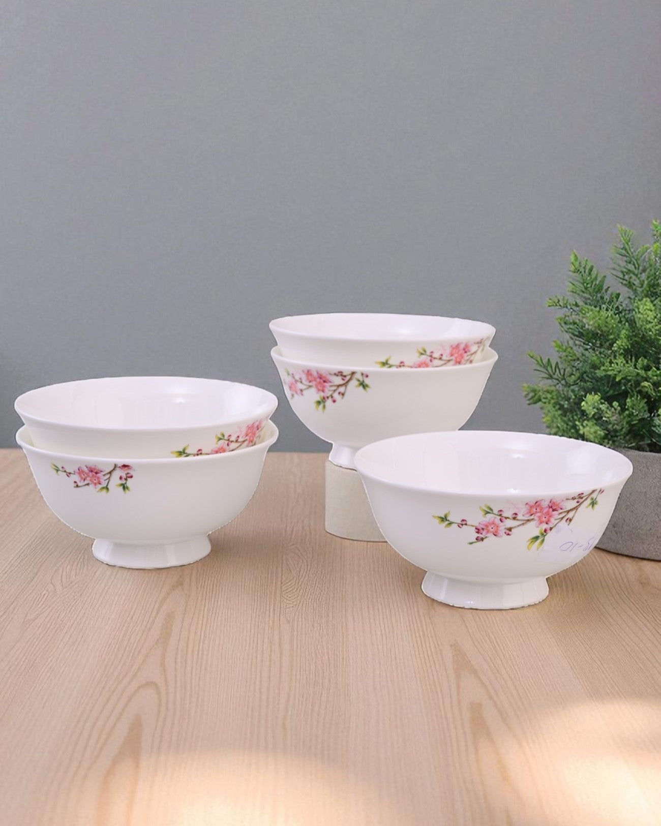 Cherry Blossom Ceramic Katori - Set Of 2