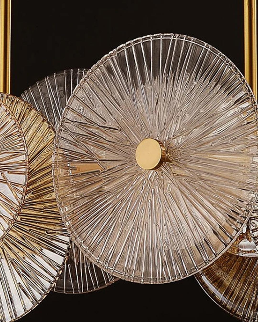 Lotus Leaves LED Chand Chandelier - The Decor Kart