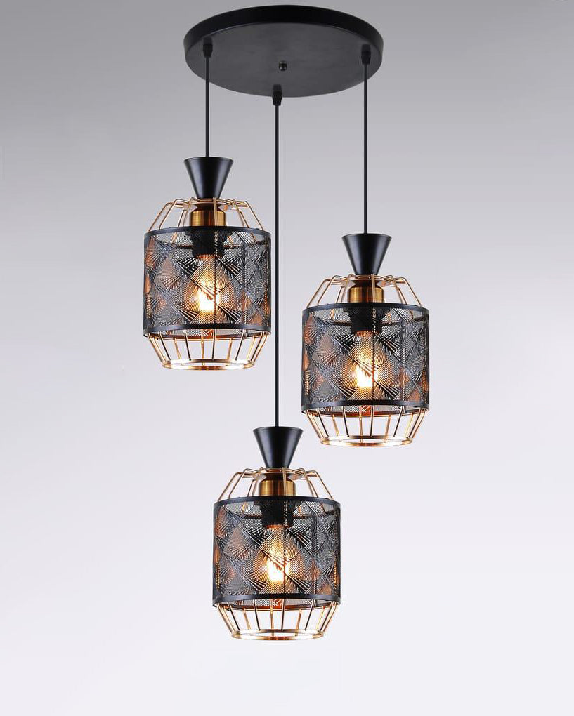 Modern Industrial Geometric Pendant Light
