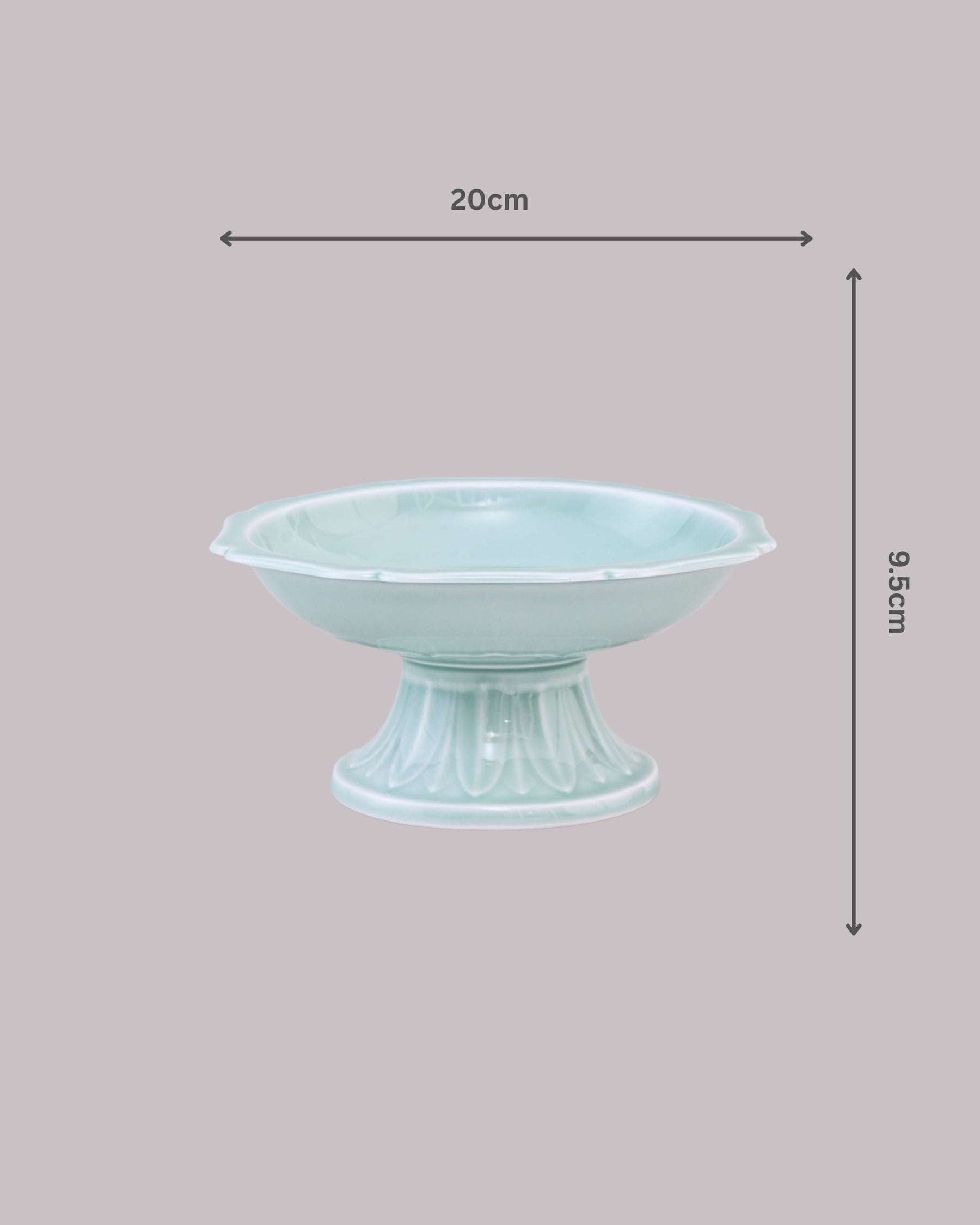 Celadon Green Glaze Cake Stand