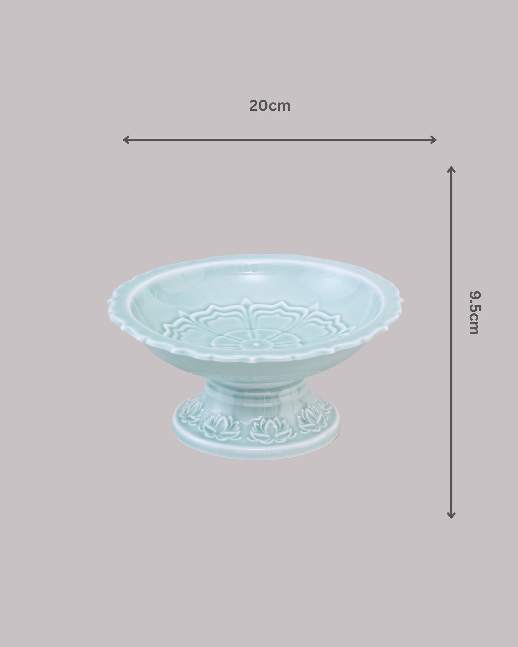 Celadon Green Glaze Cake Stand