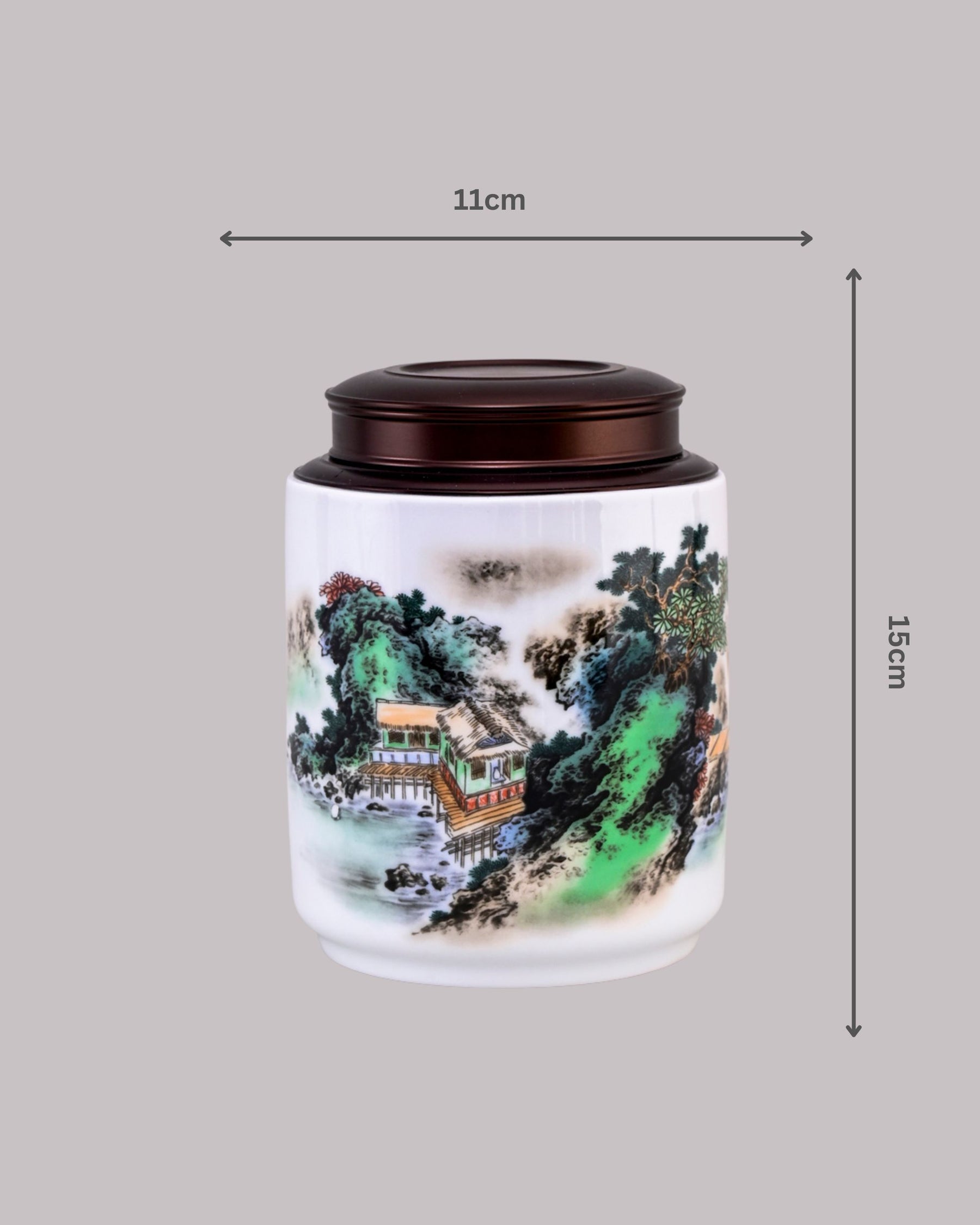 Imperial Landscape Porcelain Storage Jar