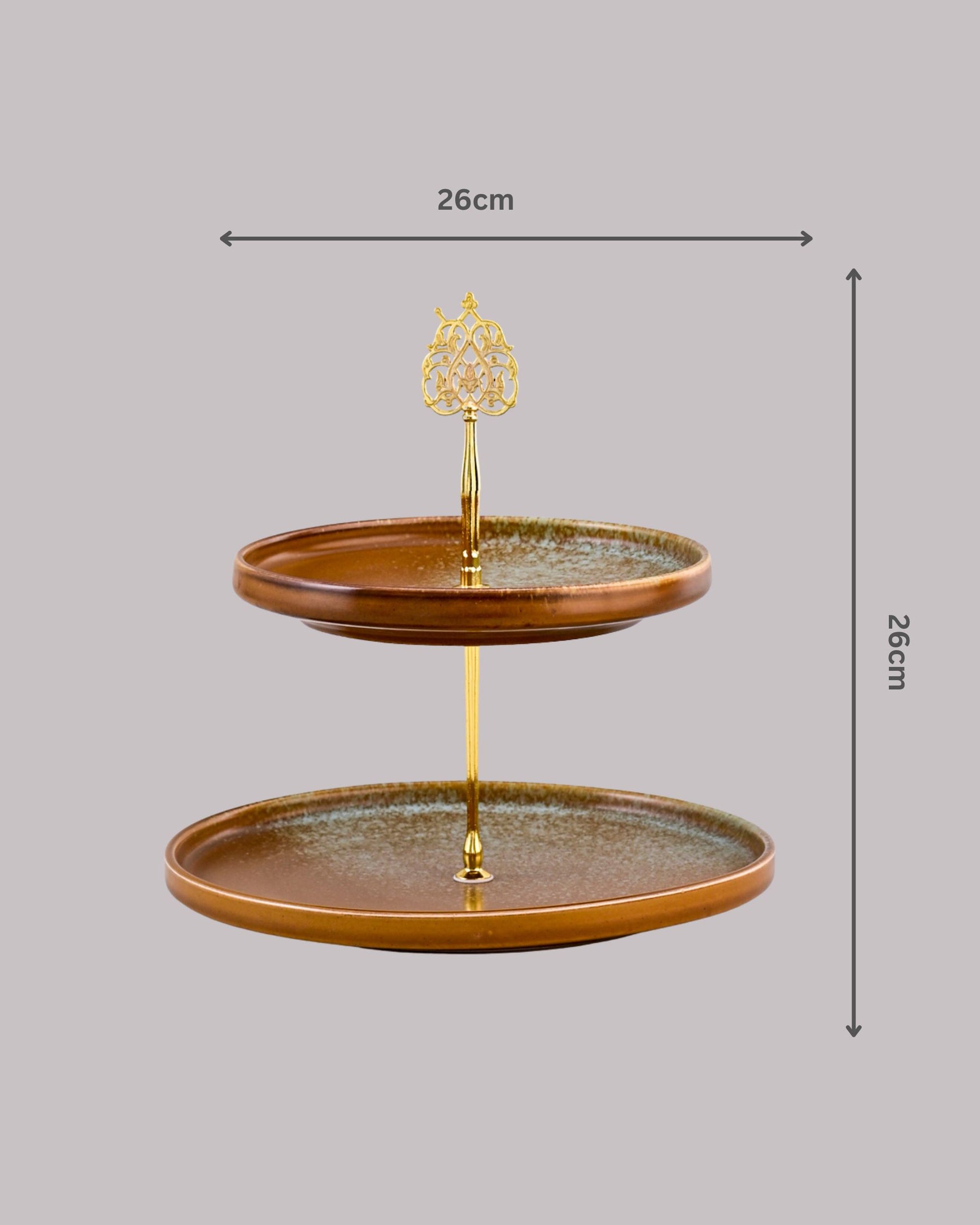 Desert Dune 2-Tier Cake Stand