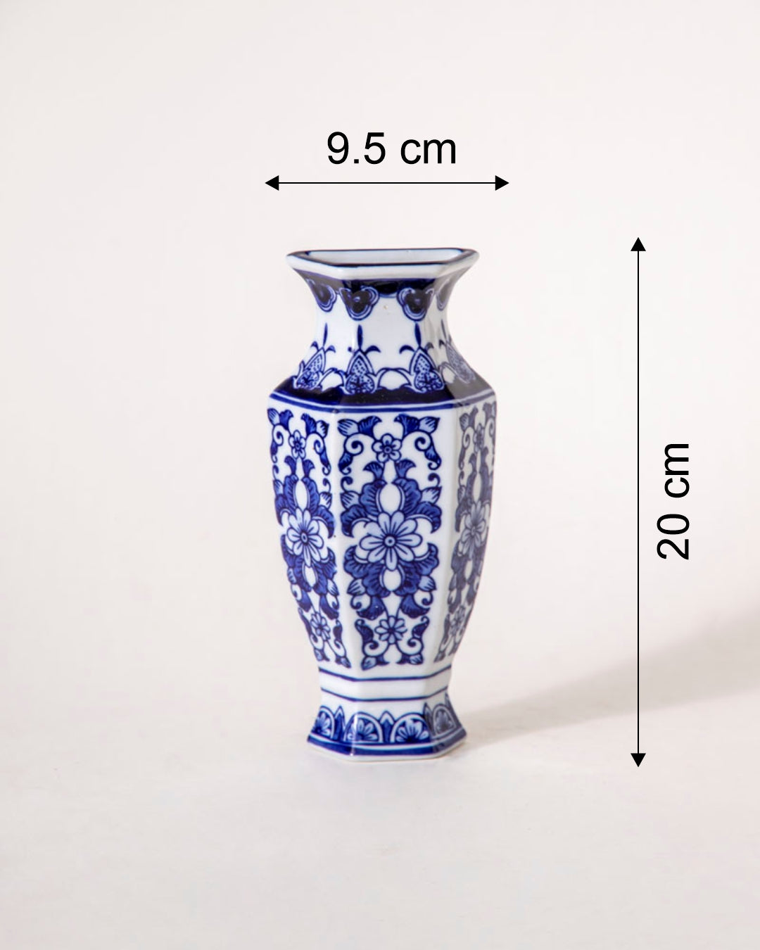 Classic Delft Inspired Wall Vase