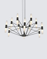 Stellar Spoke Sculptural LED Chandelier
