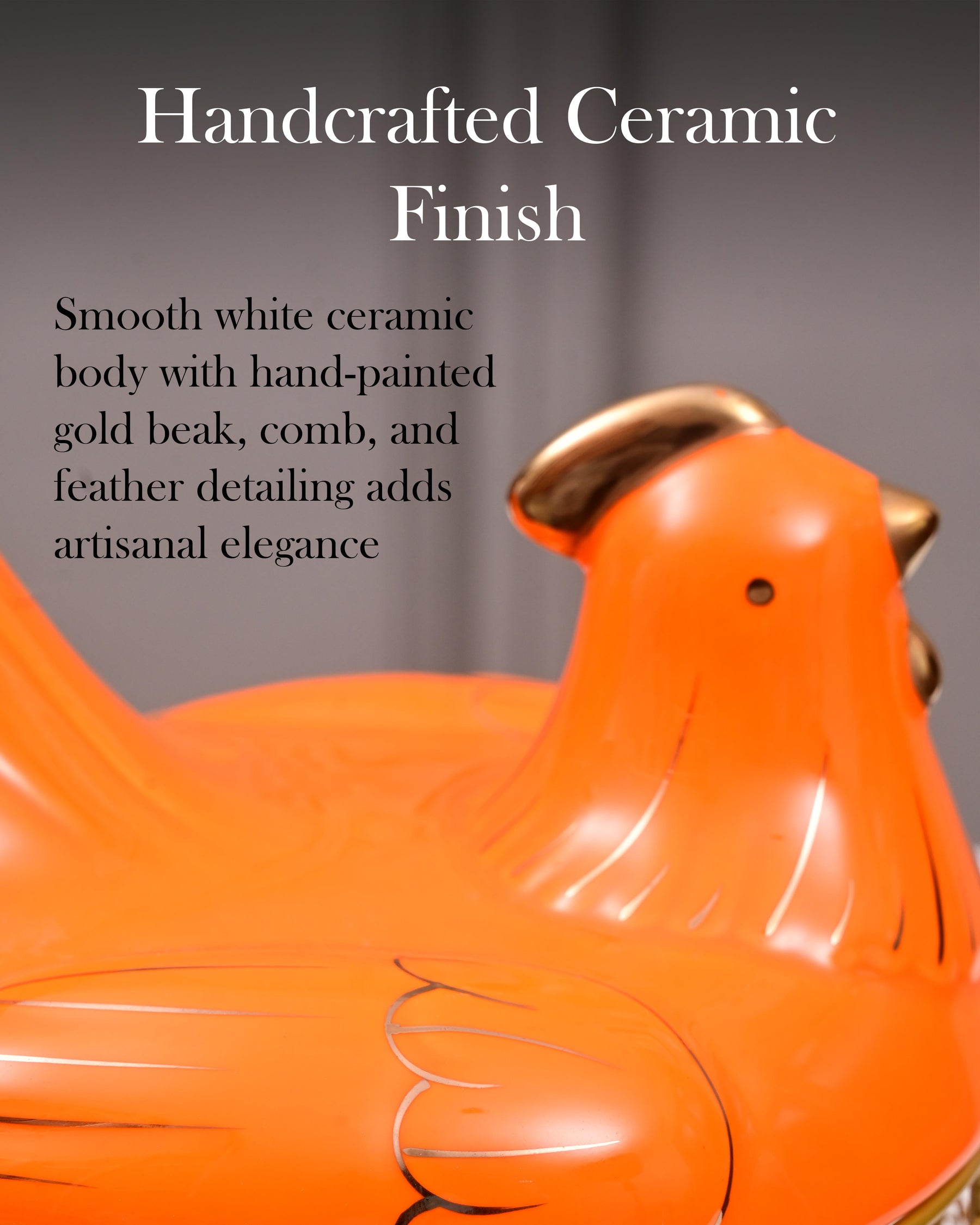 Rooster Egg Basket - Orange