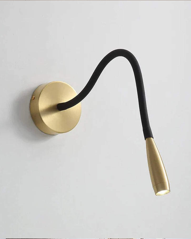 Flexible Wire LED Golden Wall Light