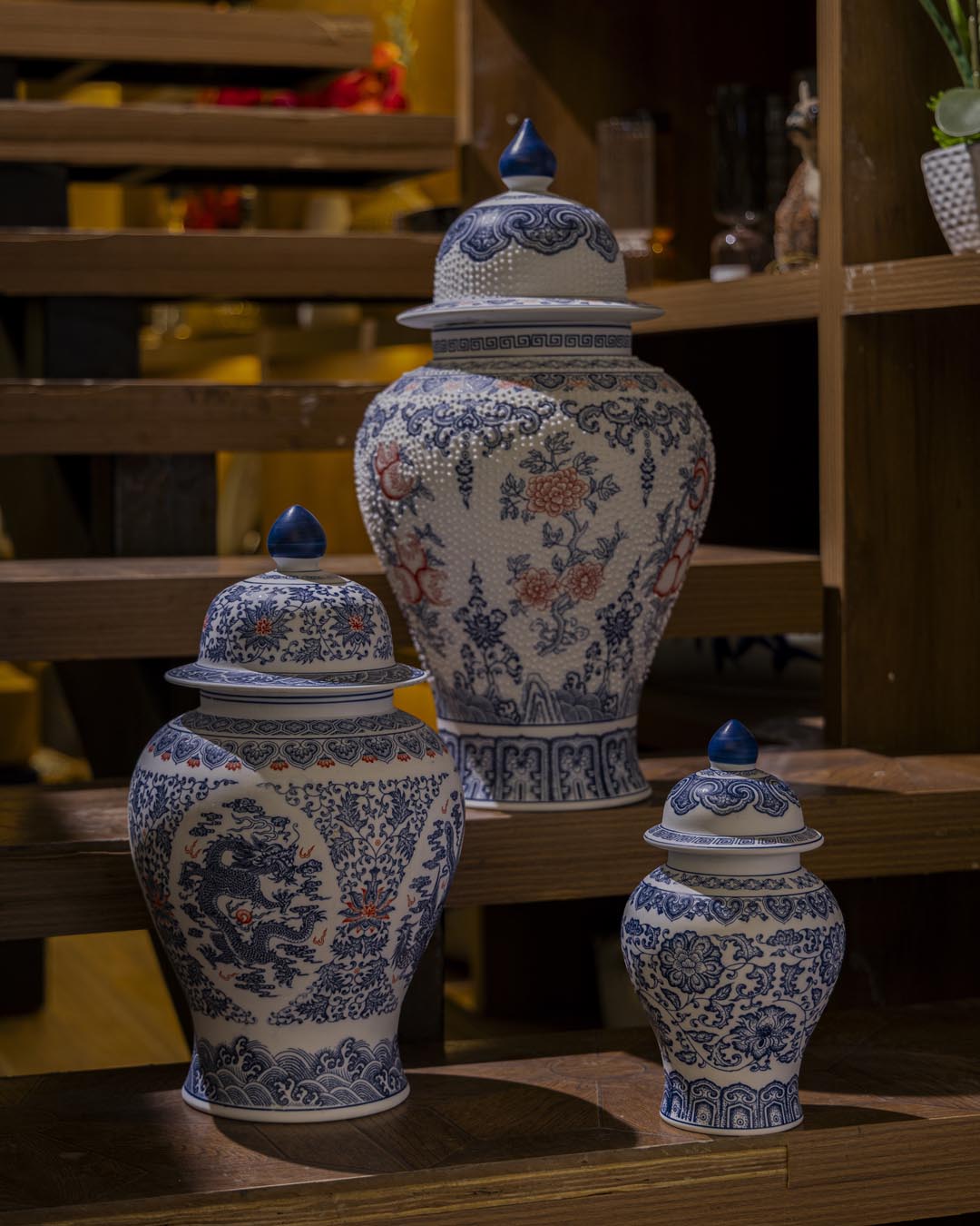 The Dragon Fine Porcelain Temple Jar - 39 cm