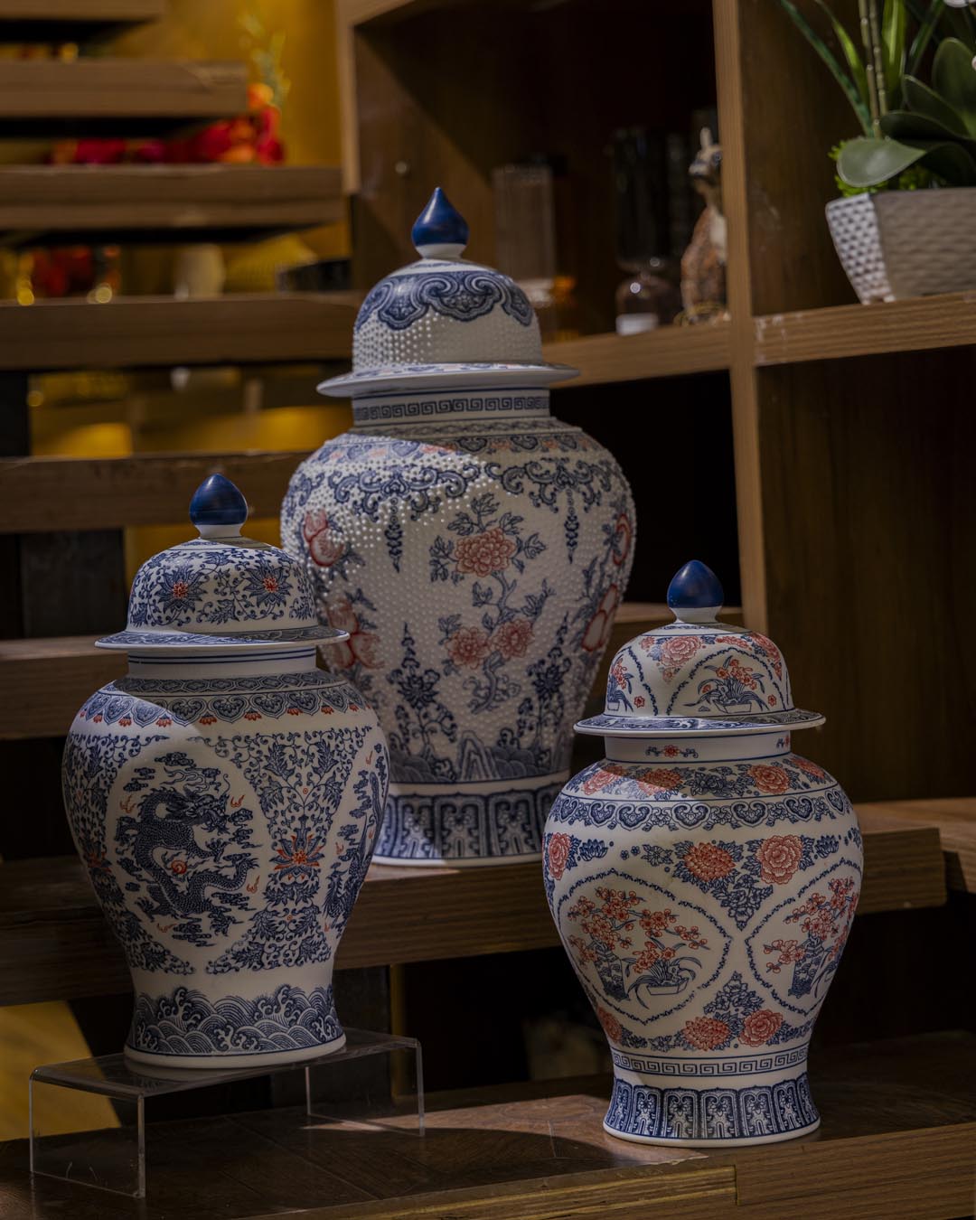 The Dragon Fine Porcelain Temple Jar - 39 cm