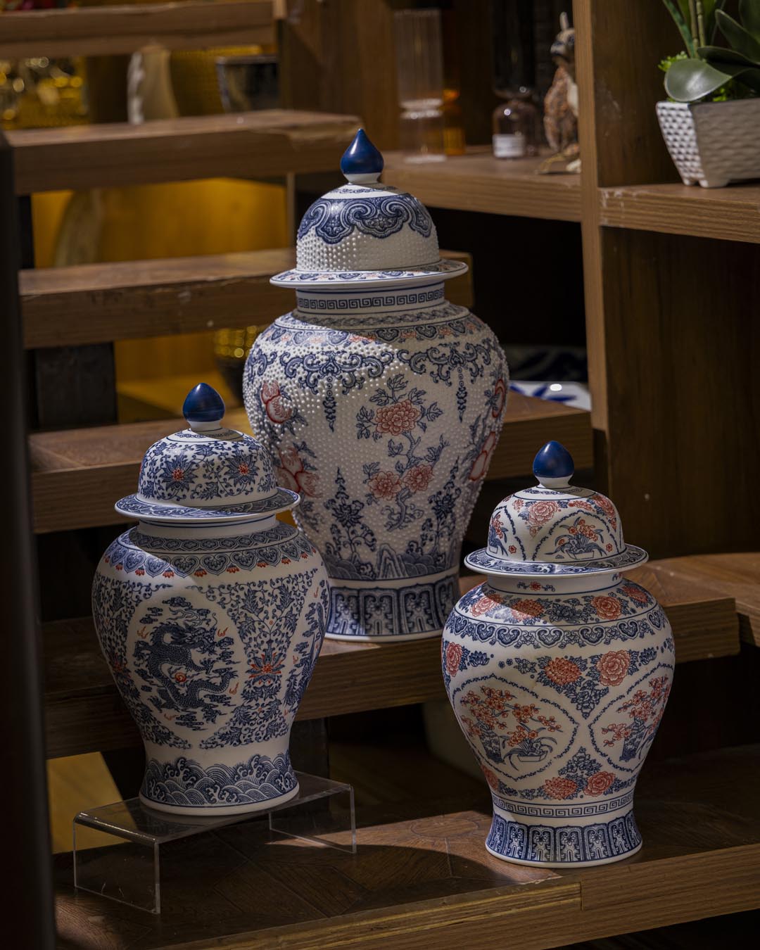 The Dragon Fine Porcelain Temple Jar - 39 cm