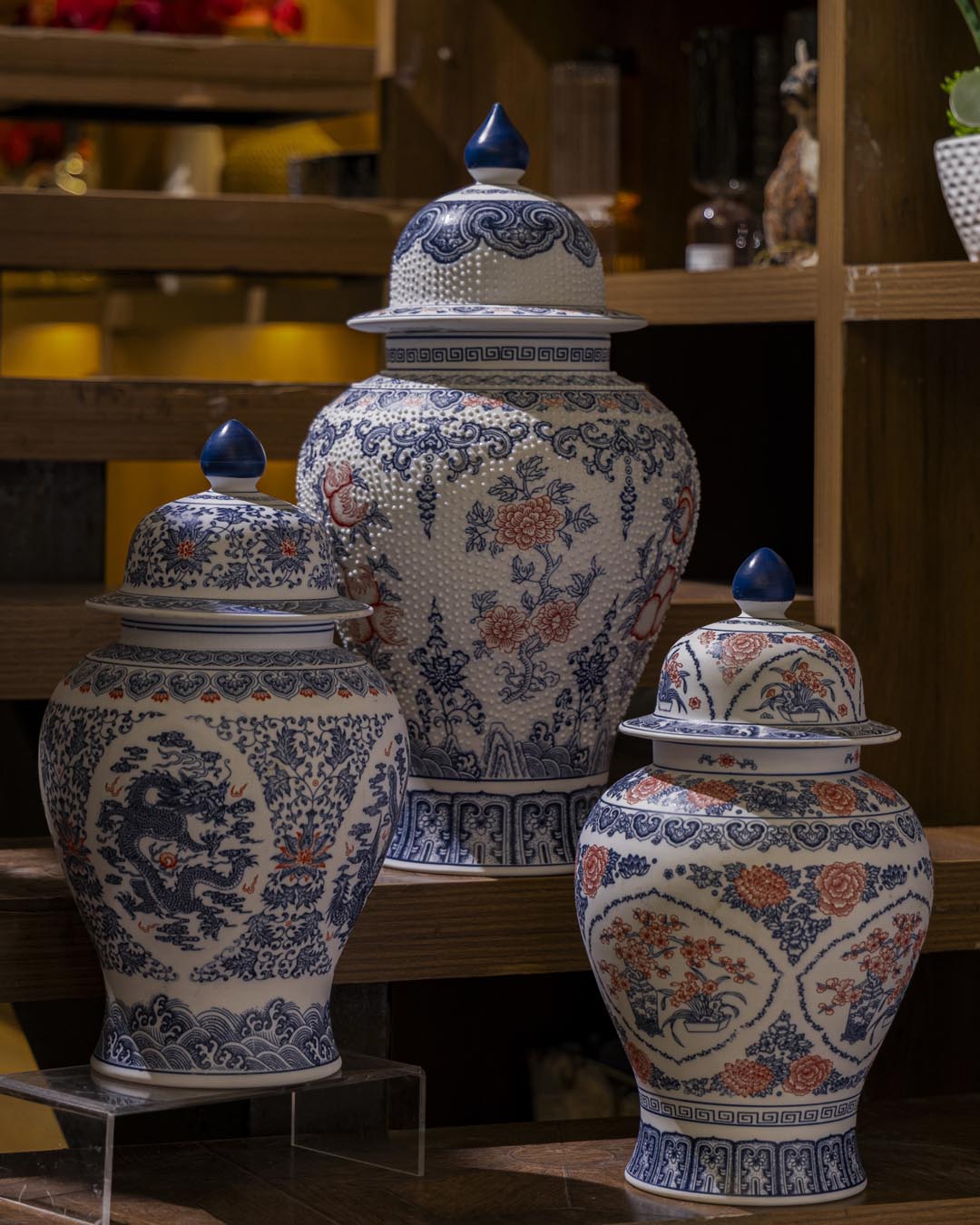 The Dragon Fine Porcelain Temple Jar - 39 cm