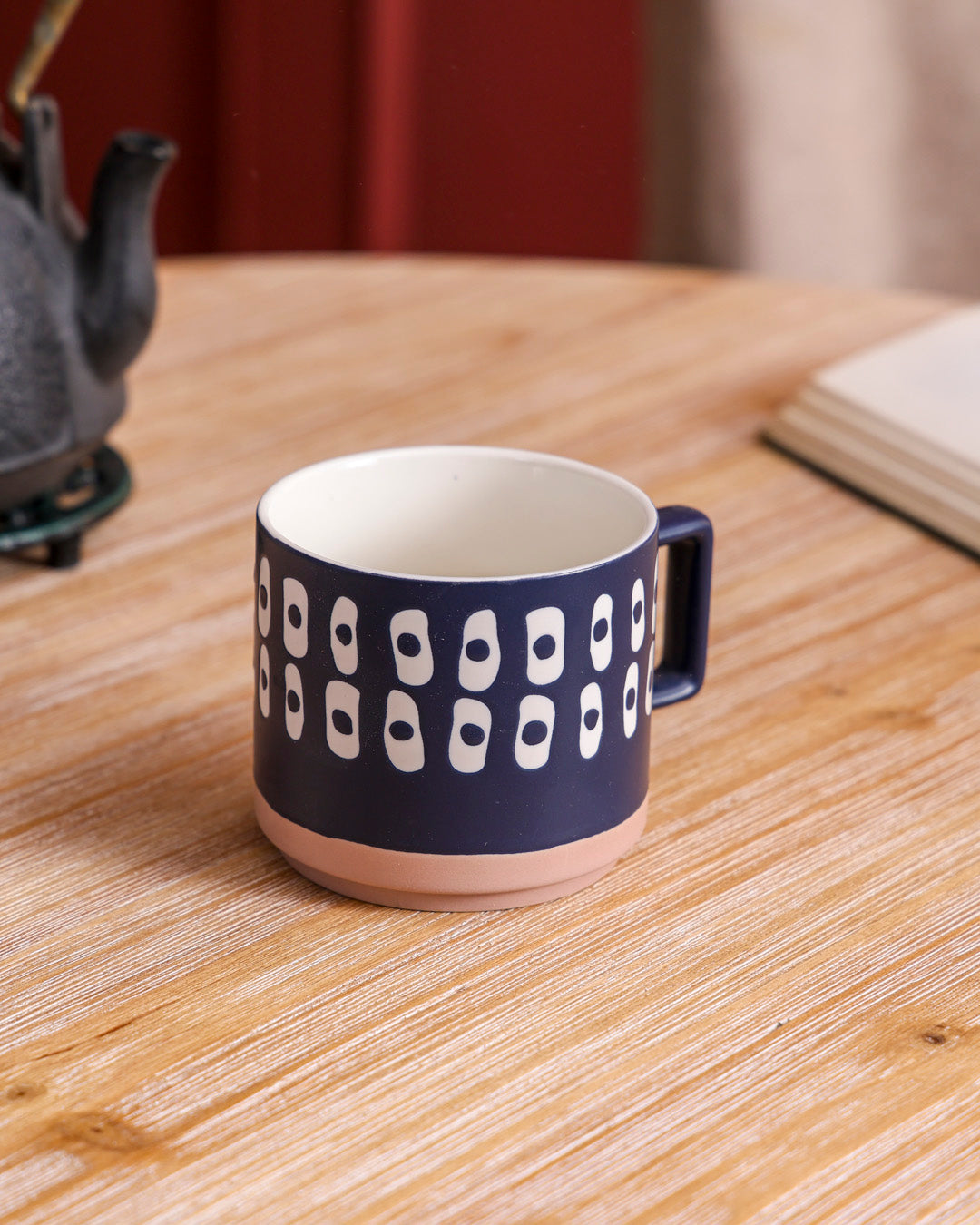 Blue & White Sunrise Charm Mug