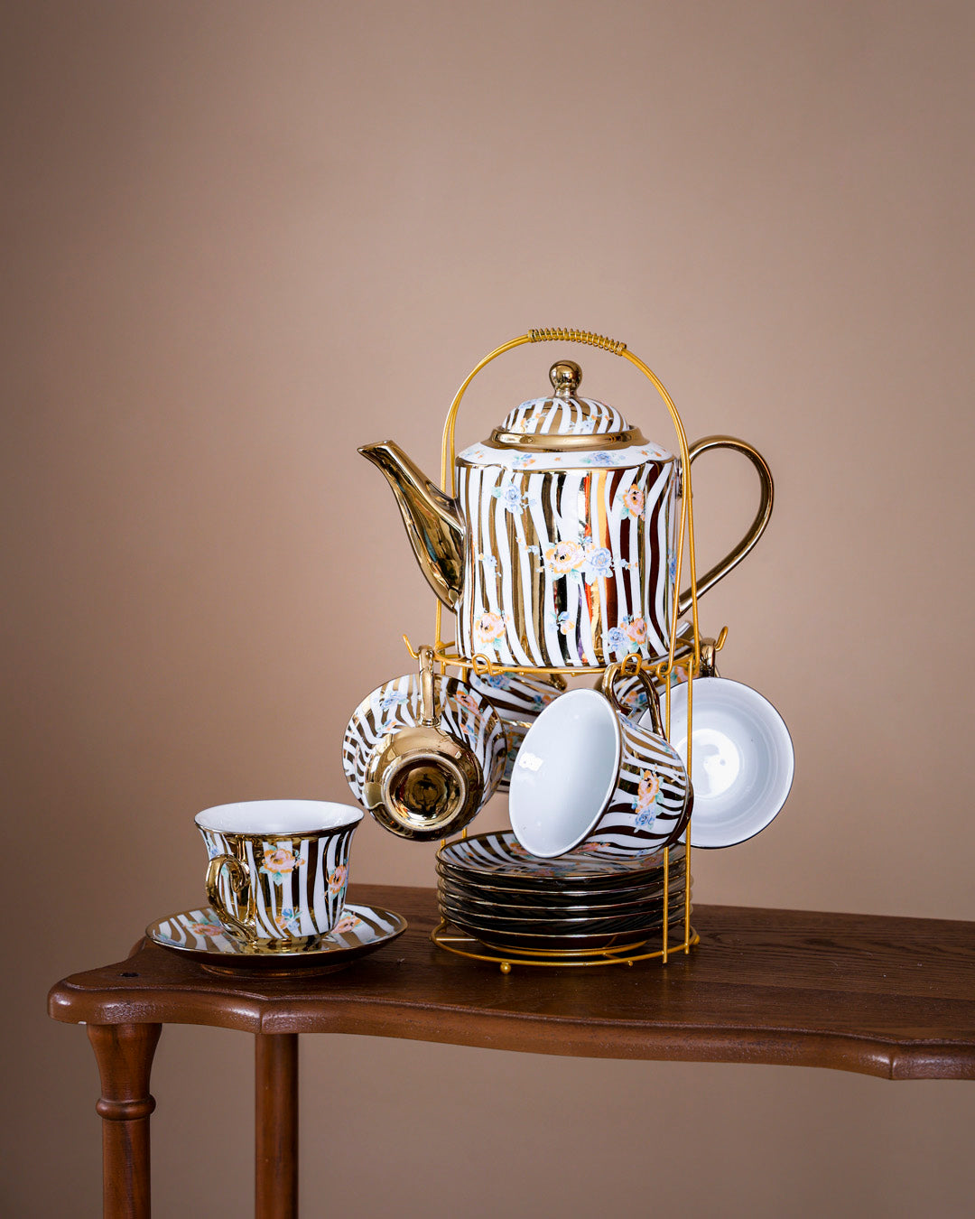 Briony 14-Piece Tea Set with Stand