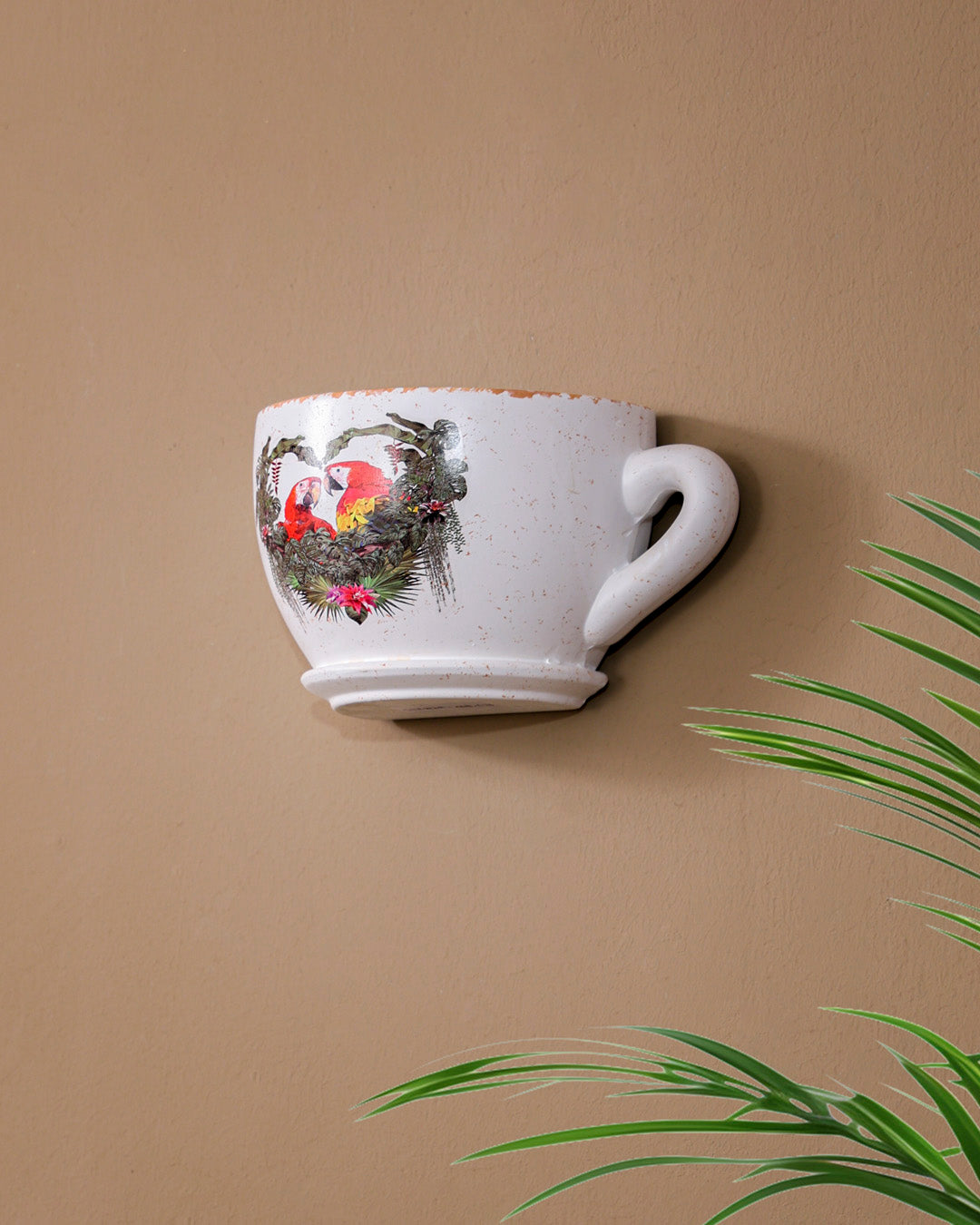 'Macaw Parrot' The Cup Wall Planter