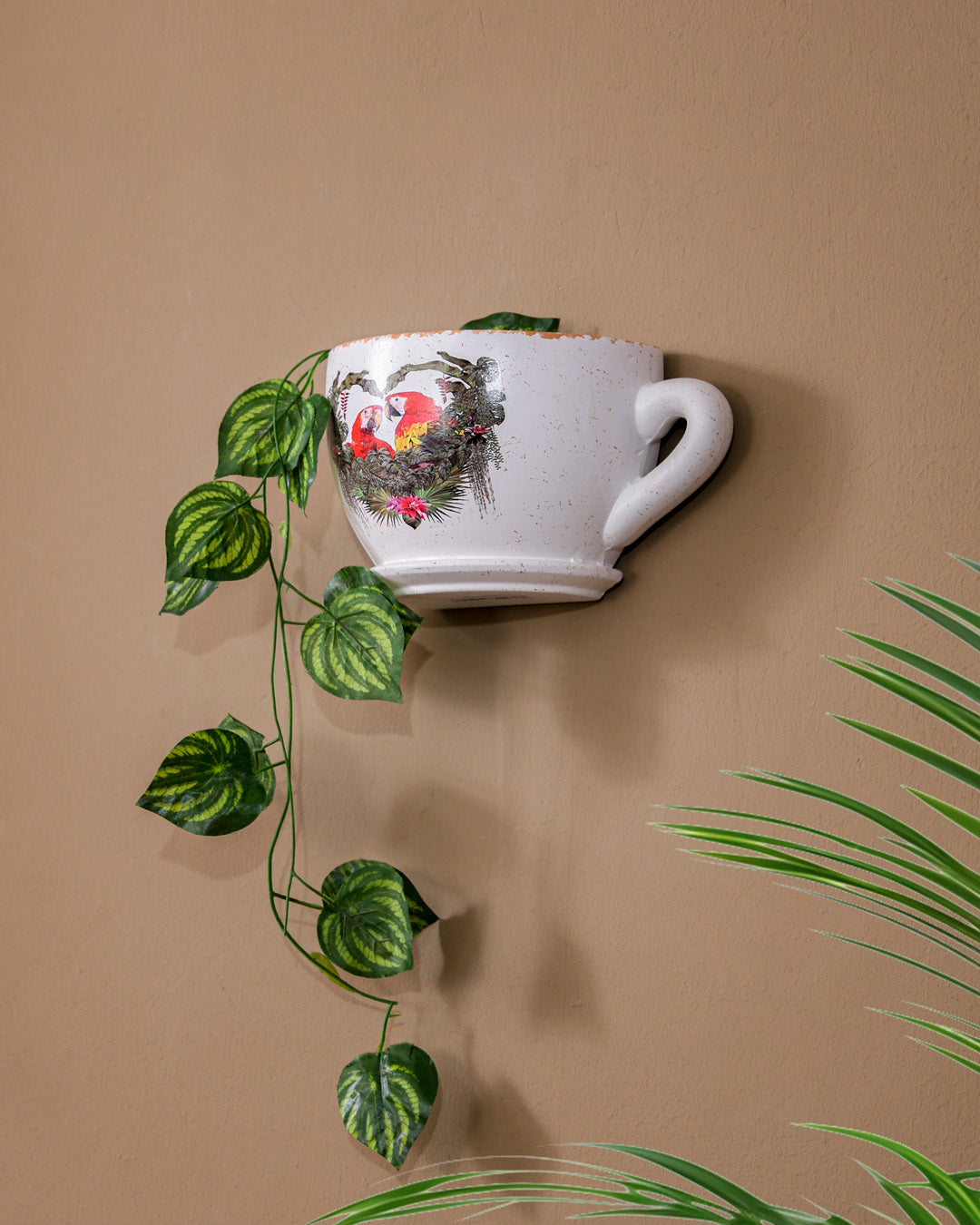 'Macaw Parrot' The Cup Wall Planter