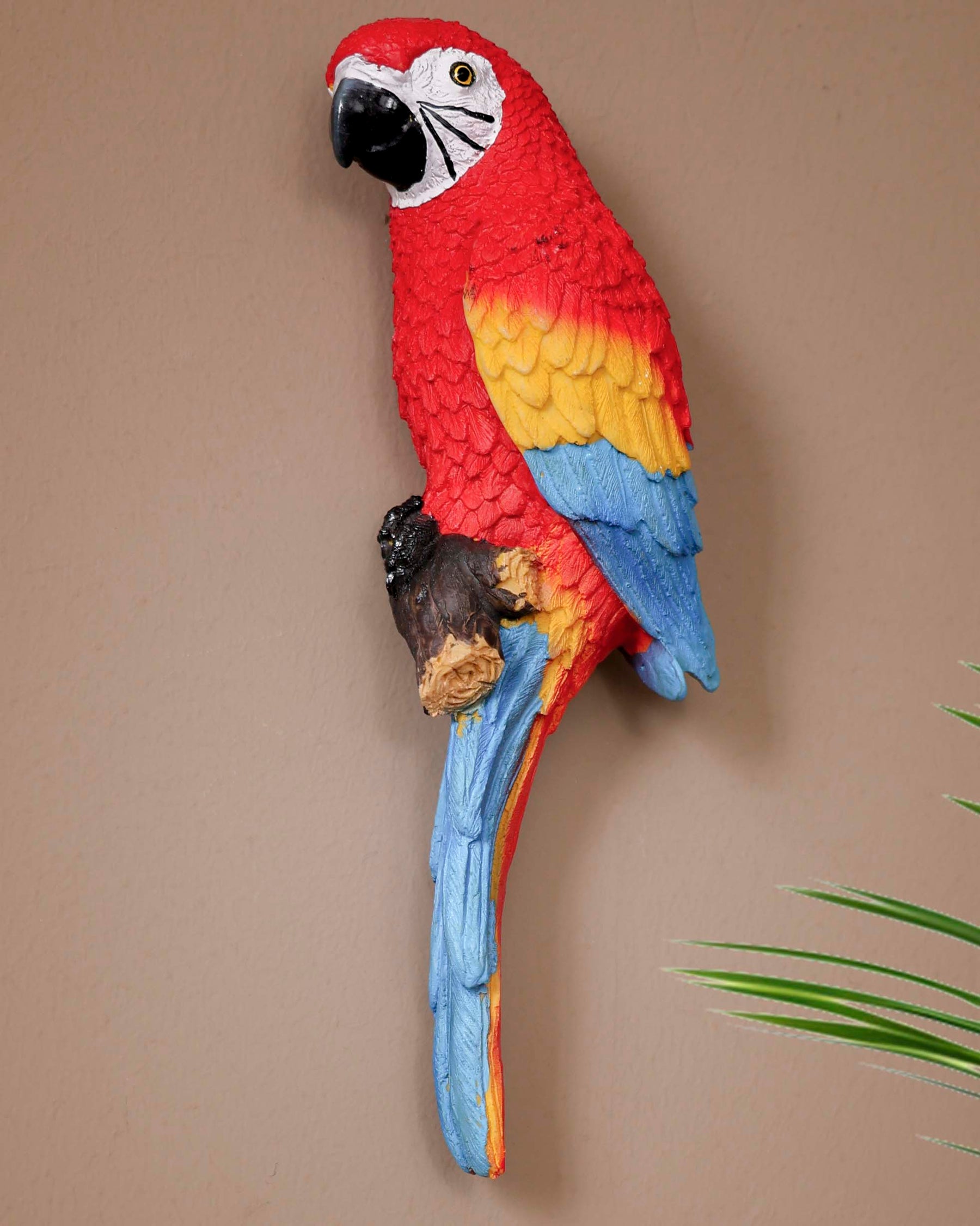 Wall Hanging Macaw Parrot Sculpture