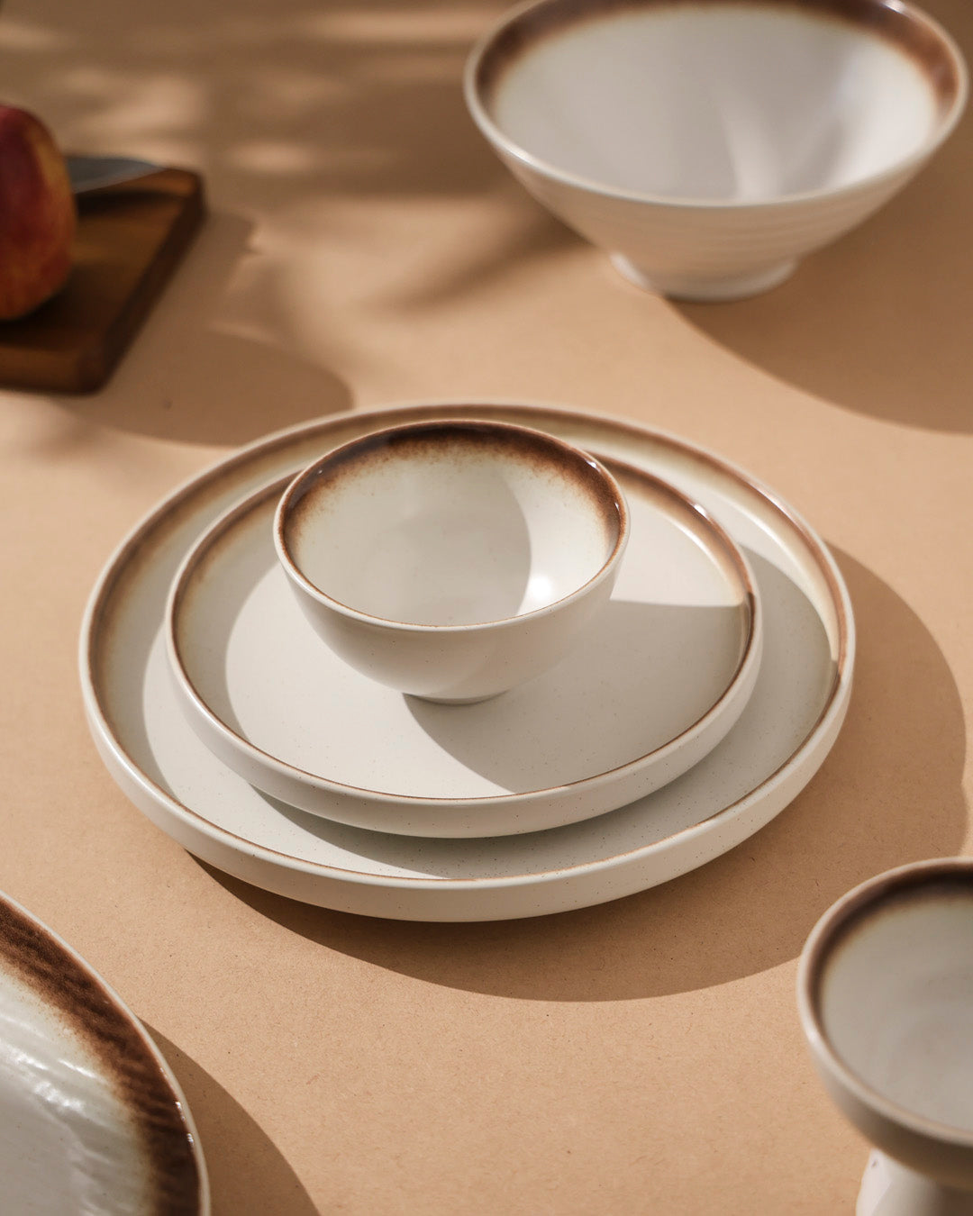 Artisan Glazed Ceramic Quarter Plate
