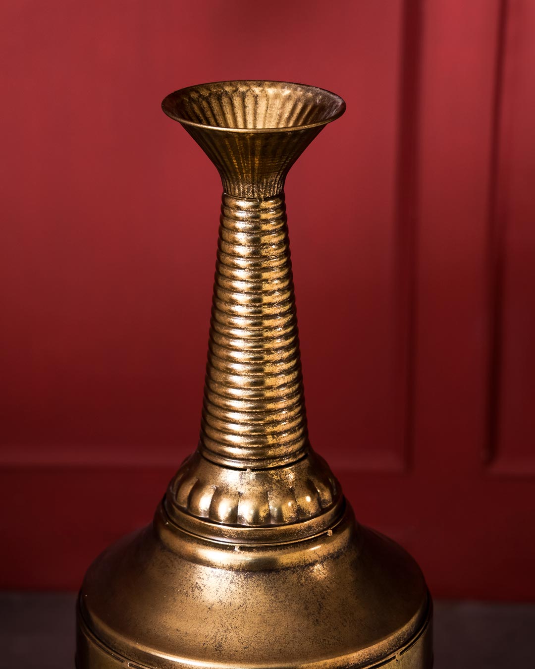 Golden Honeycomb Tall Planter 47"