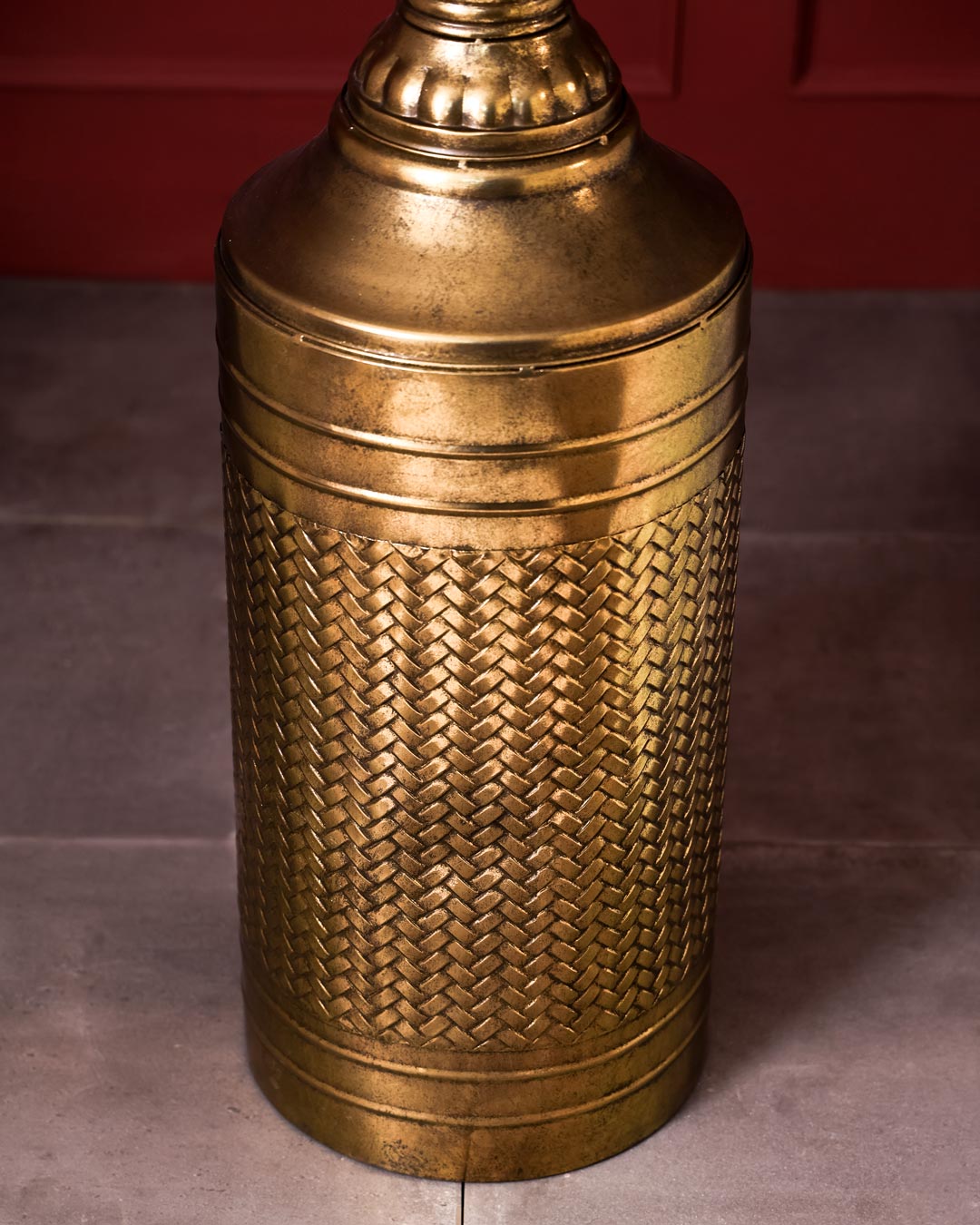 Golden Honeycomb Tall Planter 40"
