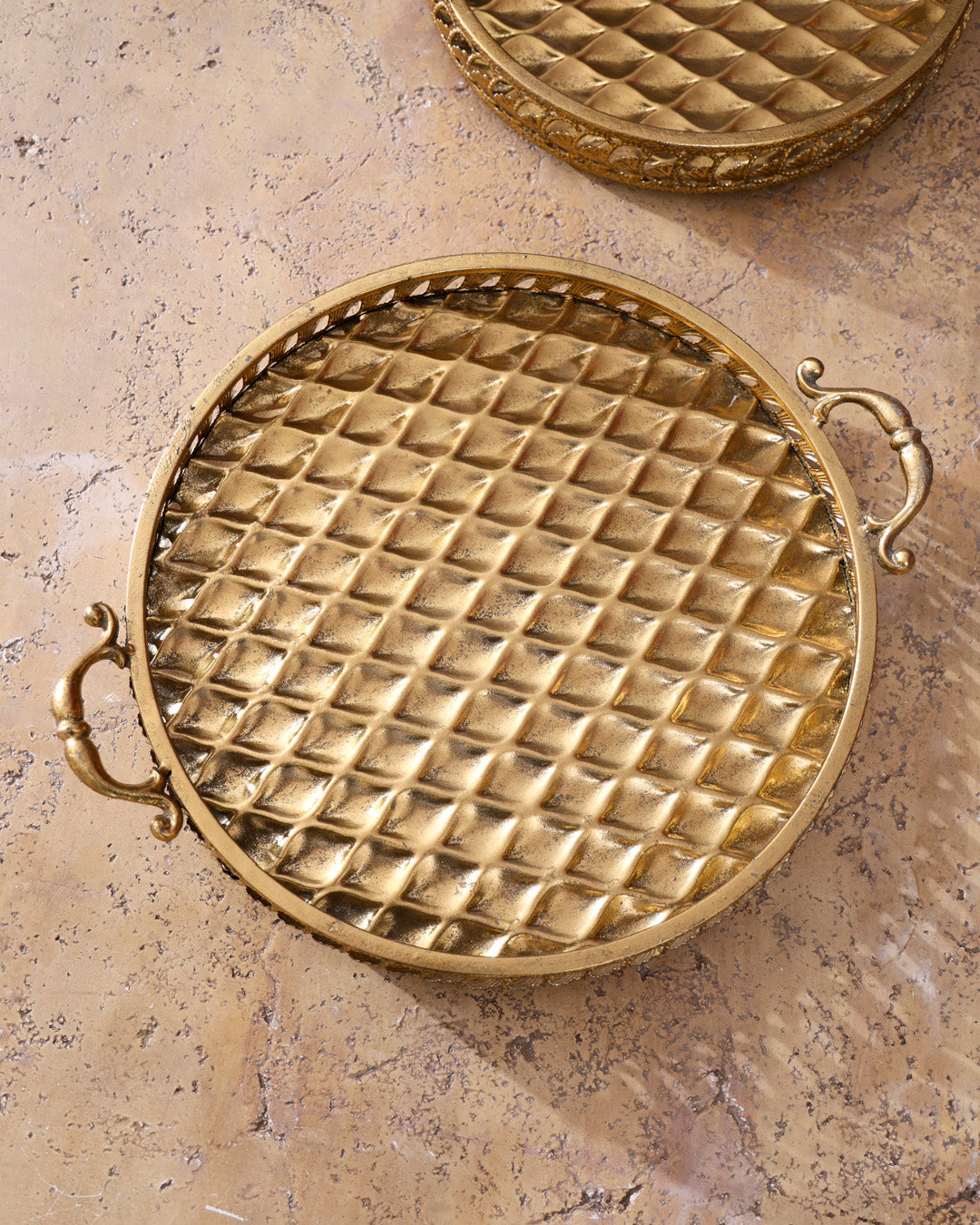 Gold Baroque Serving Tray - Large