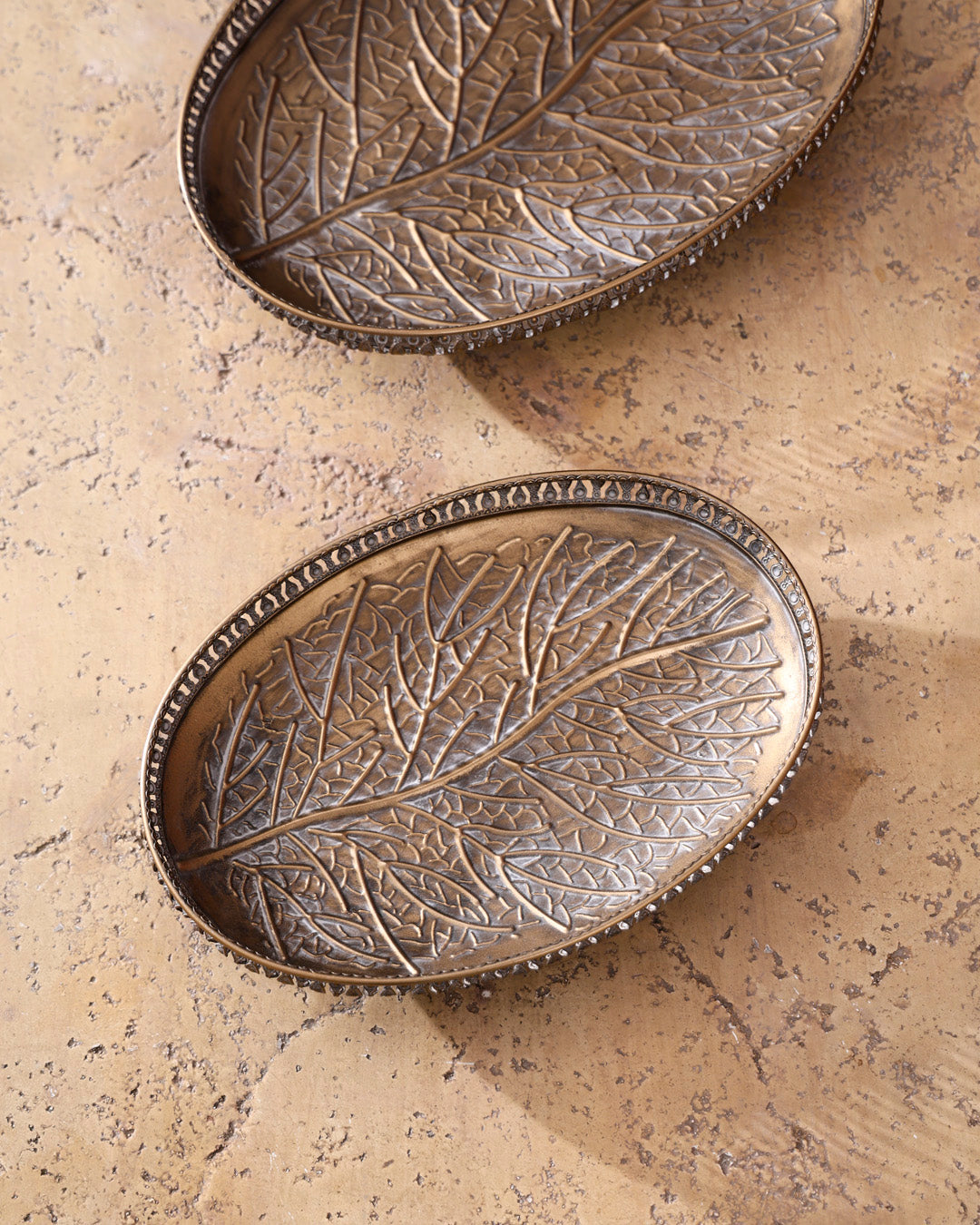 Vintage Birch Leaf Serving Tray - Small
