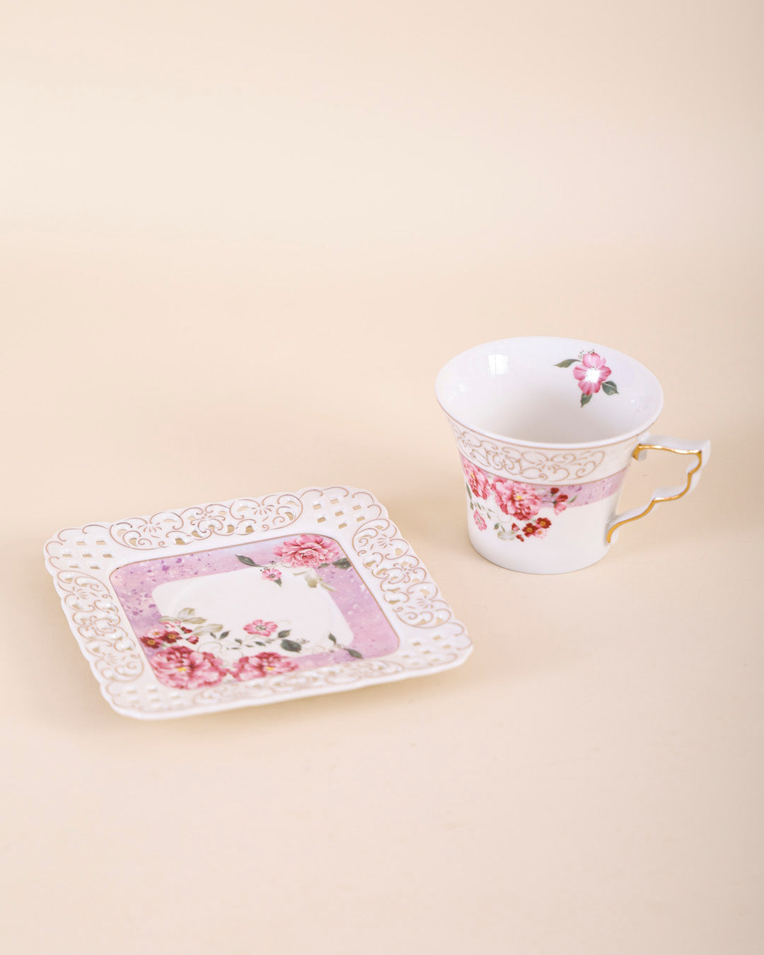 Graceful Rose 22-Pcs Tea Set