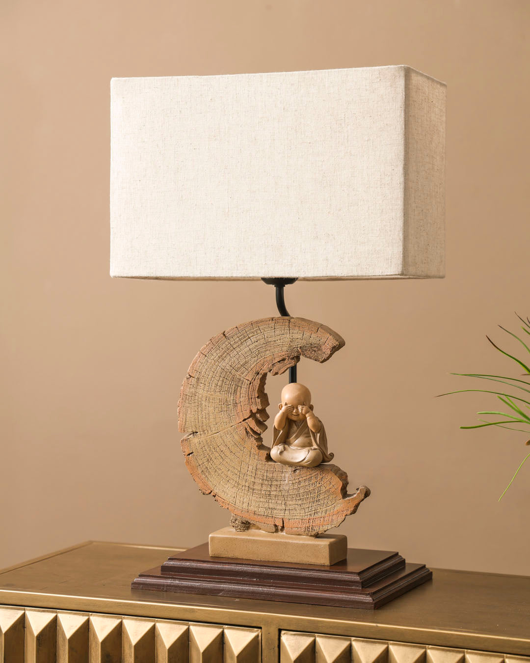 Crescent Zen Monk Table Lamp