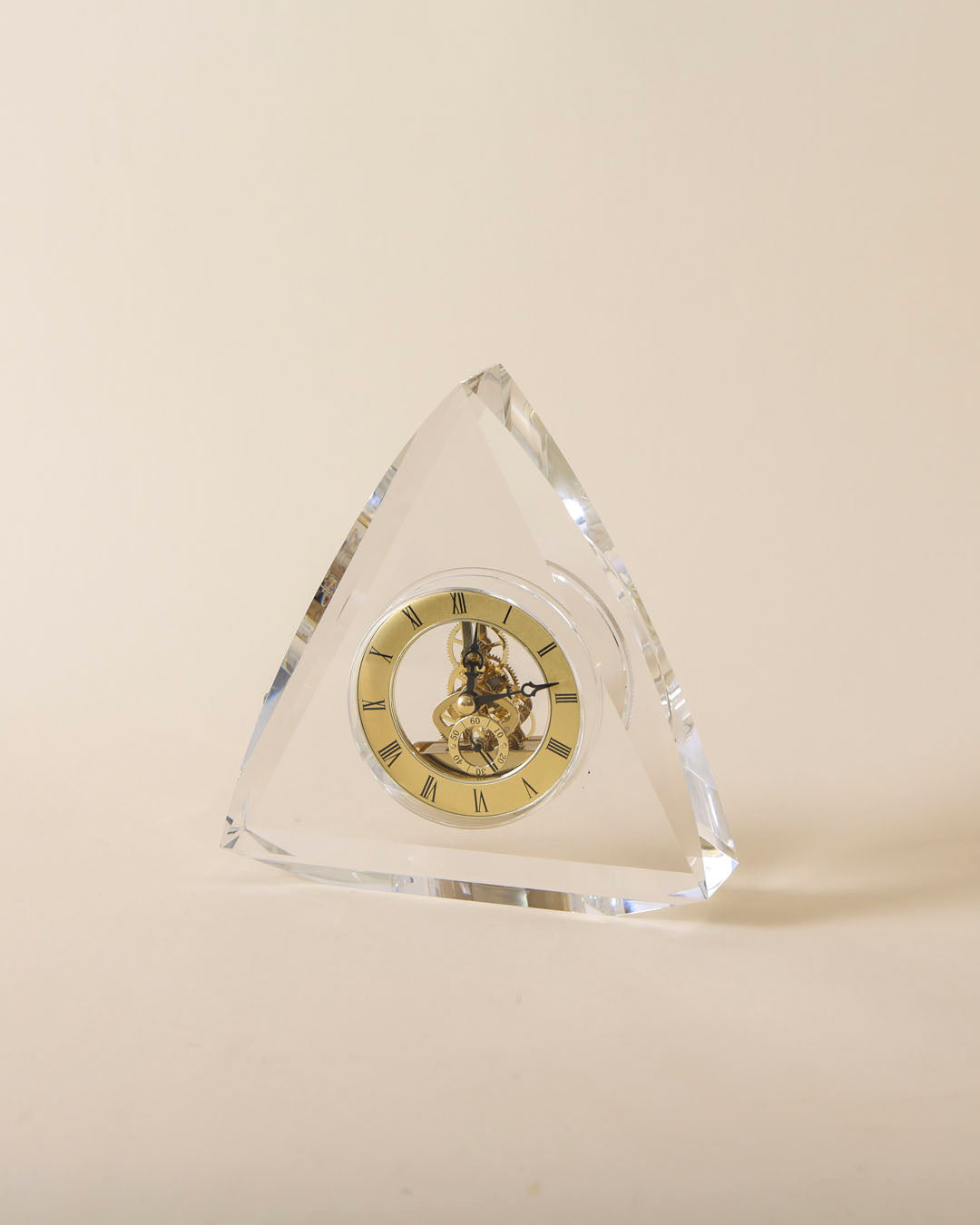 Triangular Crystal Table Clock