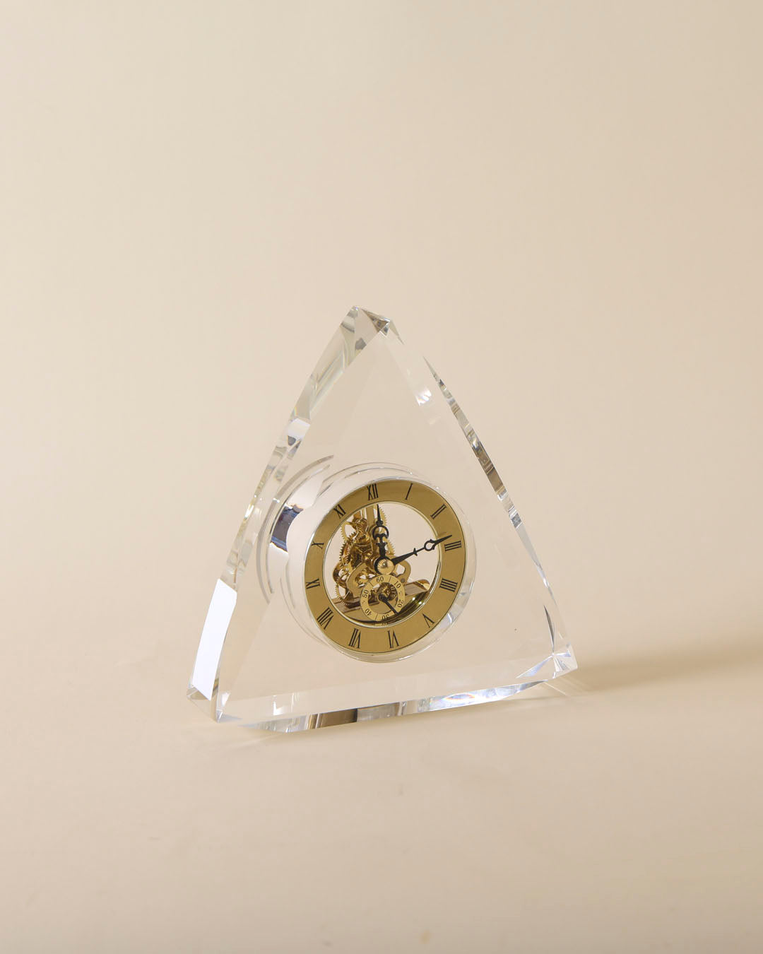Triangular Crystal Table Clock