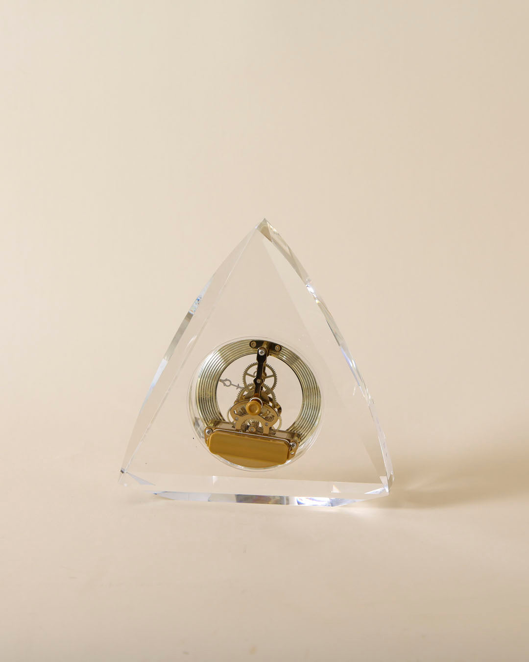 Triangular Crystal Table Clock
