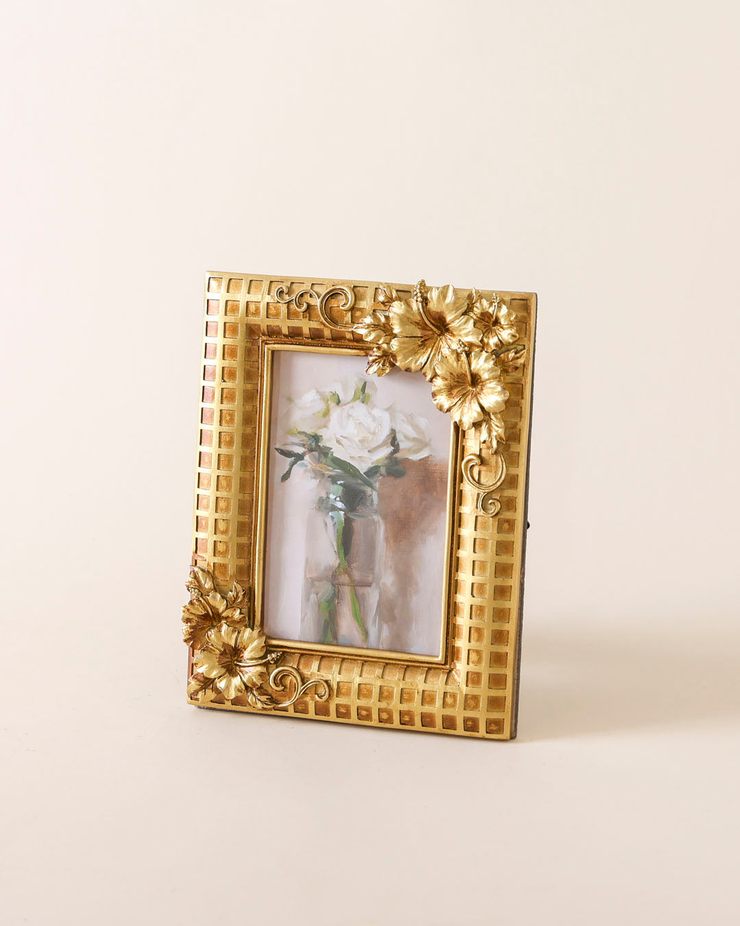 Golden 'Lily' Ornate Photo Frame