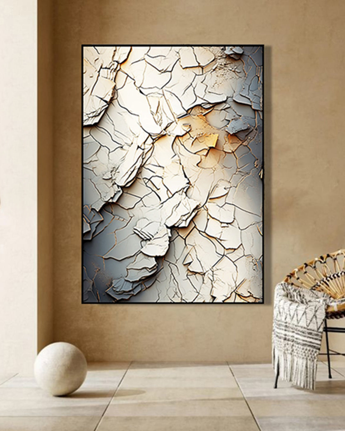 Echoes in Earth 3D Abstract Oil Painting - Main Image