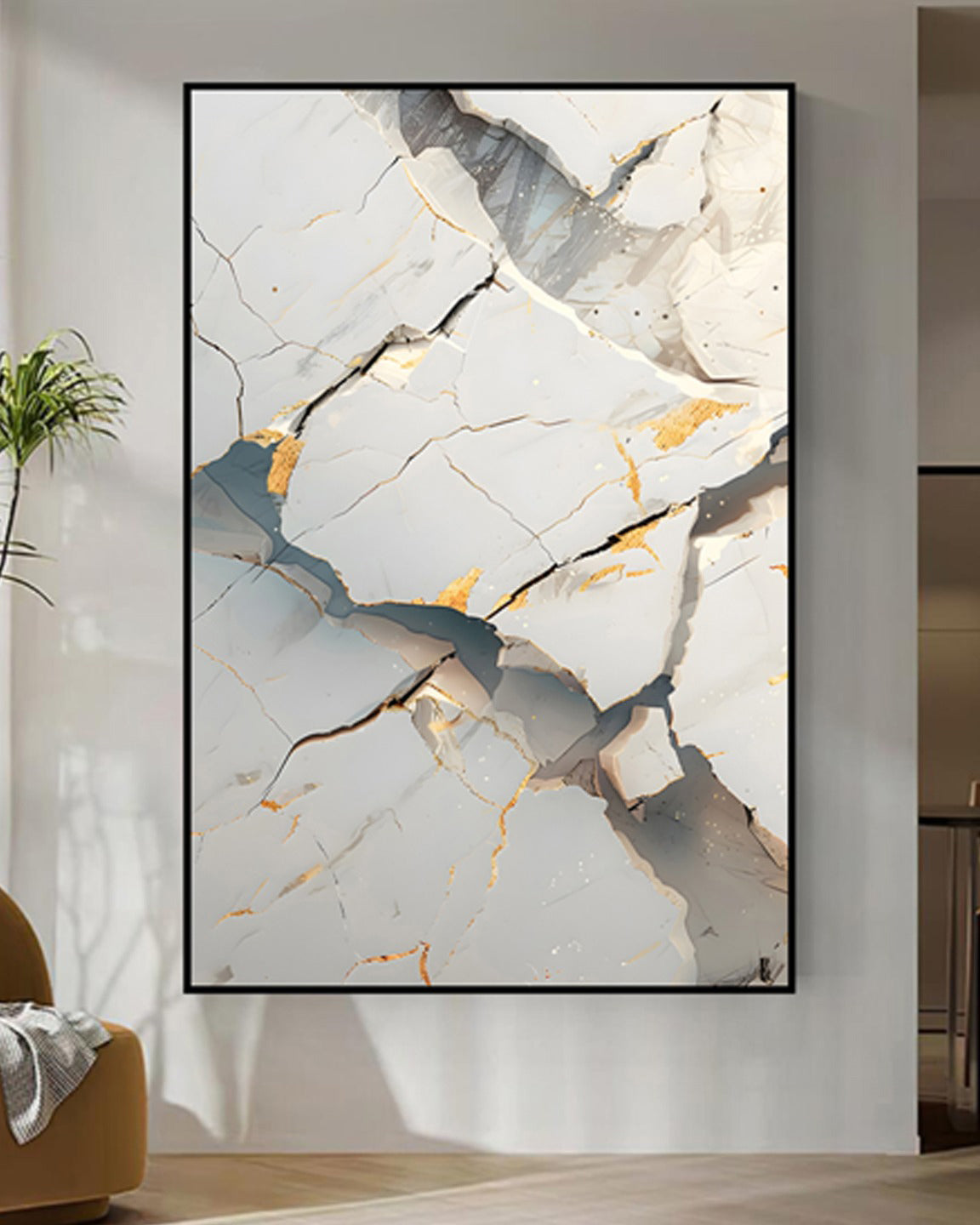 Echoes in Earth 3D Abstract Oil Painting