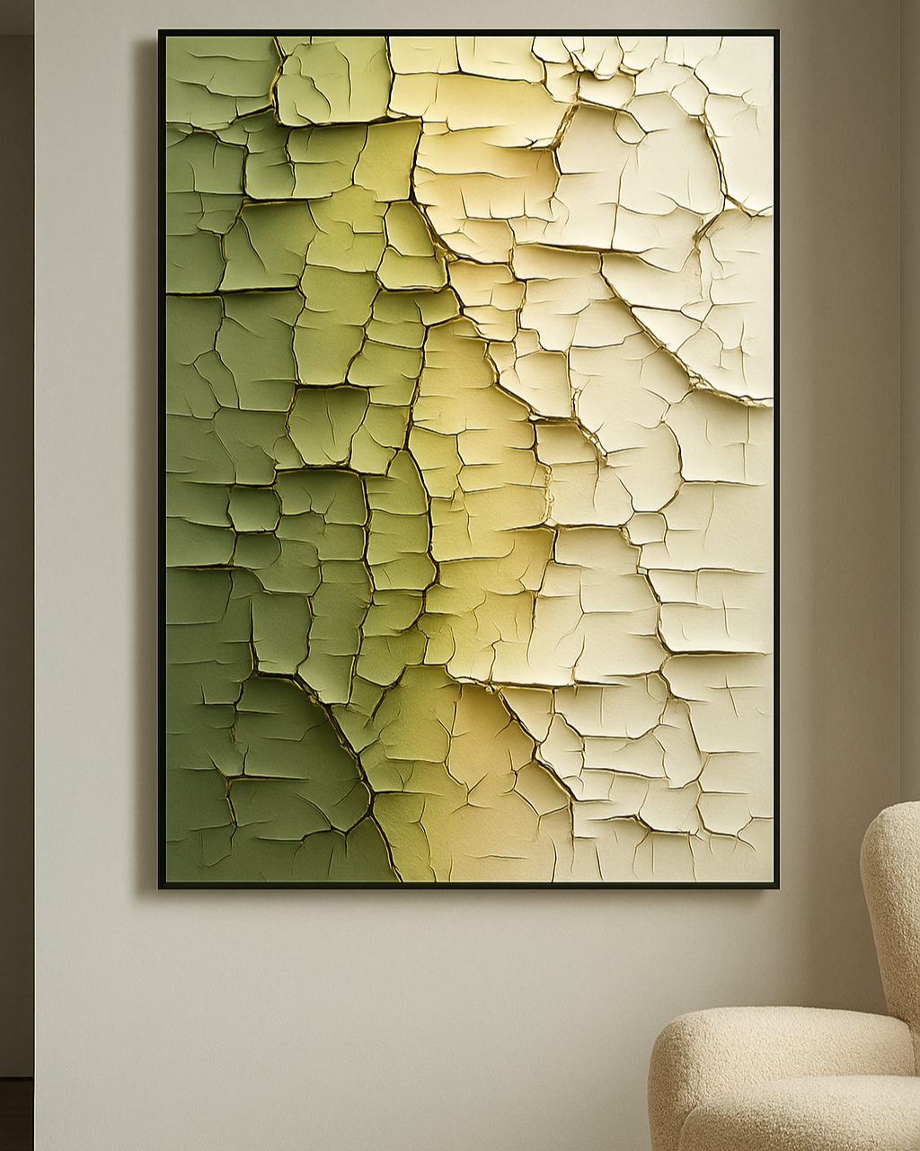 Echoes of Earth 3D Abstract Oil Painting