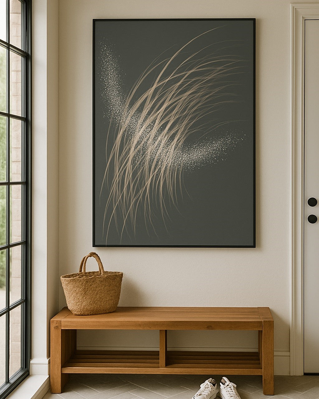 Embodies Motion 3D Abstract Oil Painting