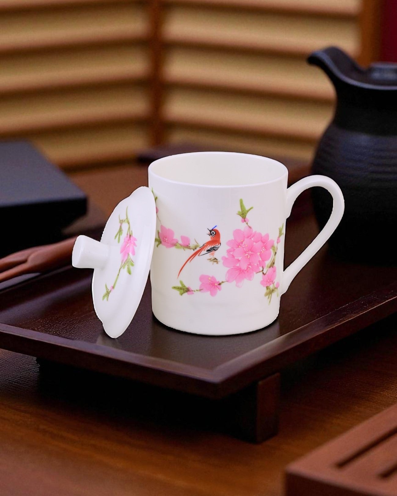'Blossom Bird' Fine Porcelain Mug