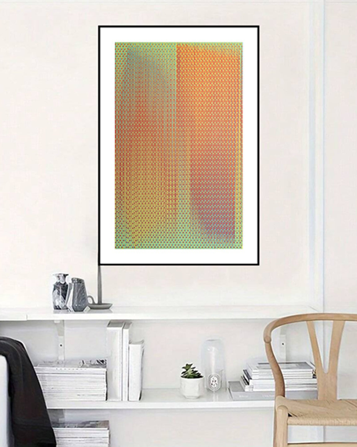 Chromatic Echoes 3D Abstract Oil Painting