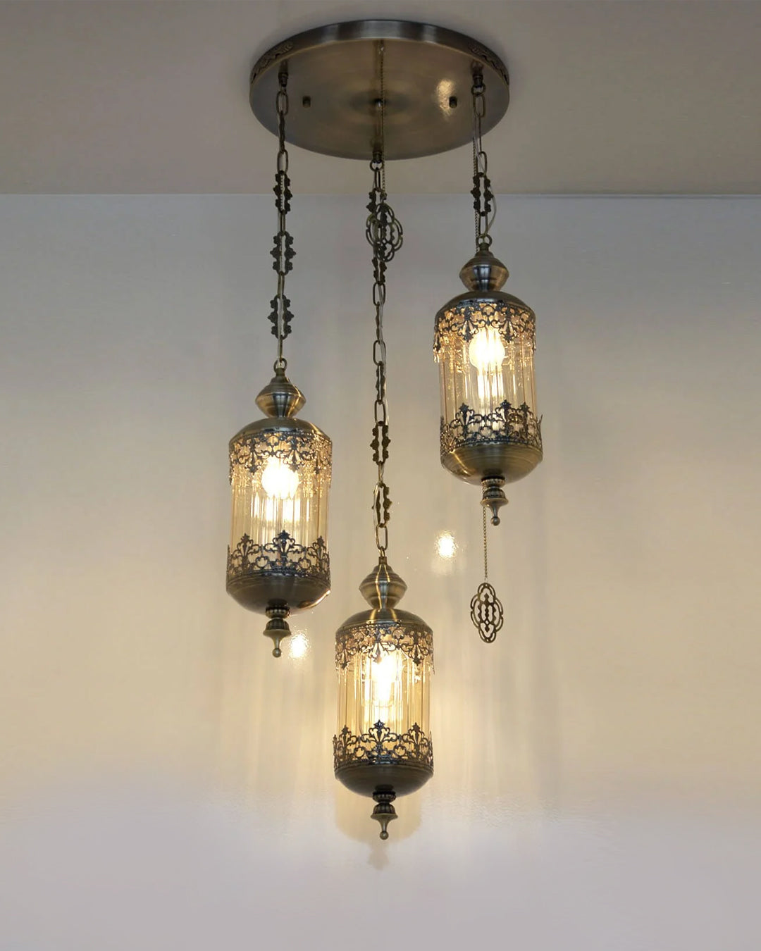 Vintage Moroccan Hanging Pendant Light
