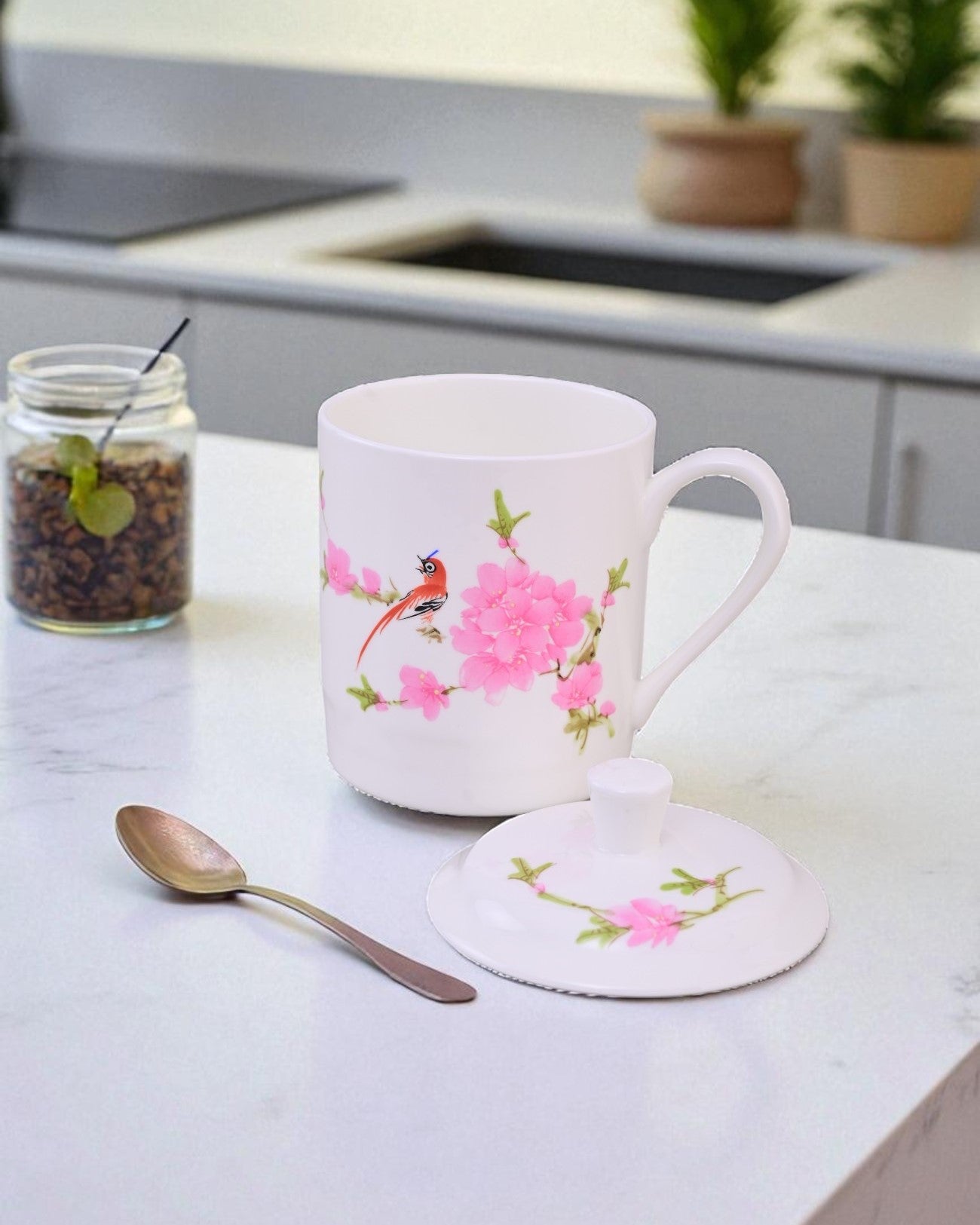 'Blossom Bird' Fine Bone China Mug