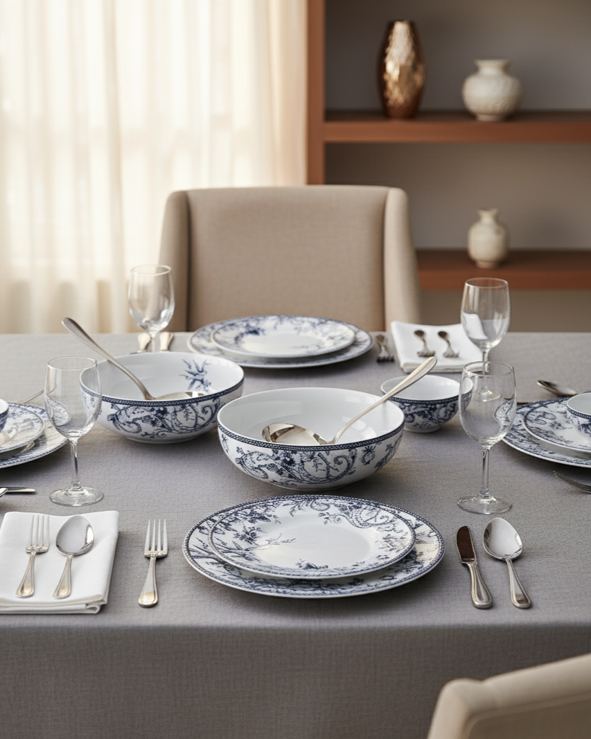 Adelaide Blue Dinner Set - 21 Piece