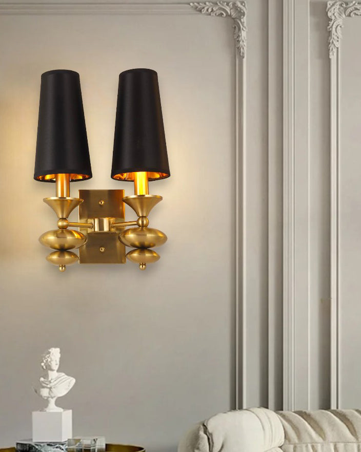 Double Head Royal Lumiere Wall Lamp - Black