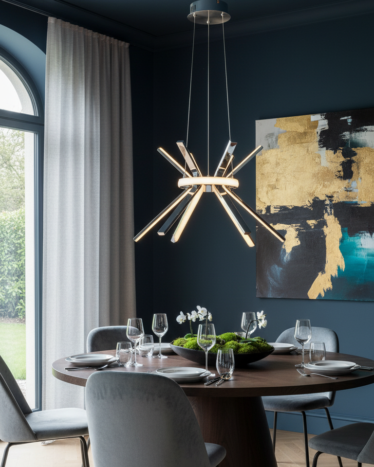 Modern Starburst Pendant Light